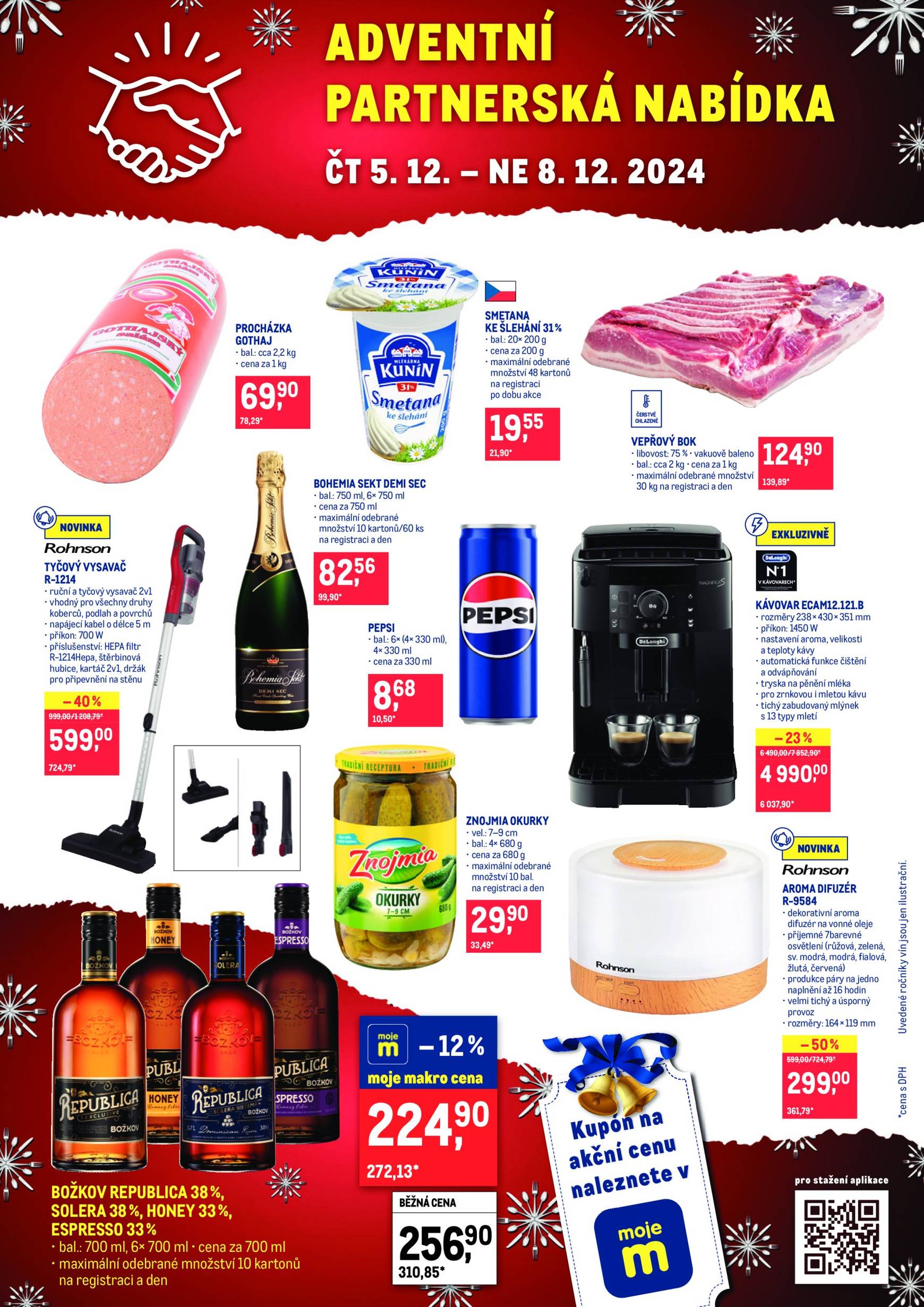 makro - Leták Makro - Adventní partnerská nabídka od 05.12. do 12.12.