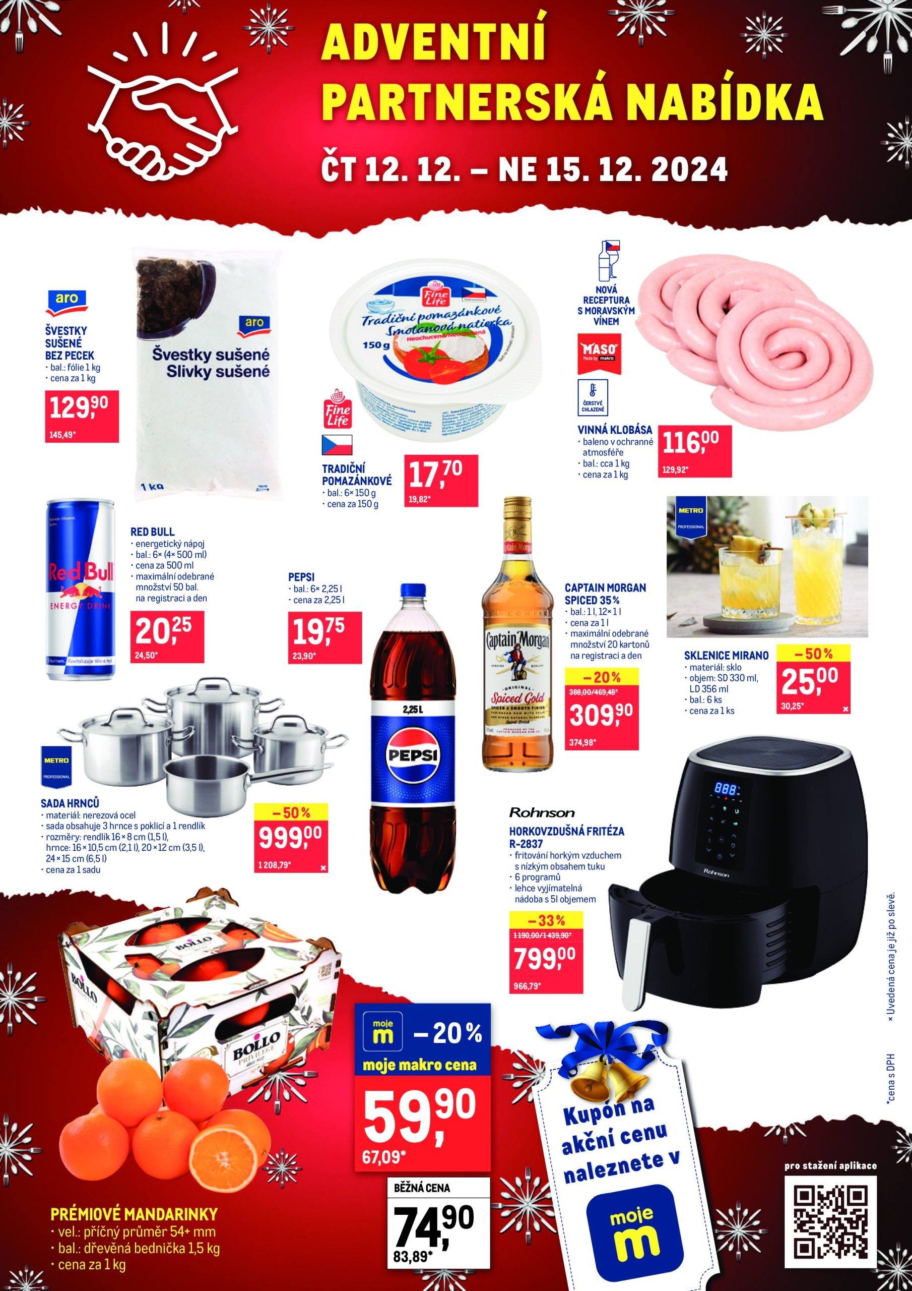 makro - Leták Makro - Adventní partnerská nabídka od 12.12. do 15.12.