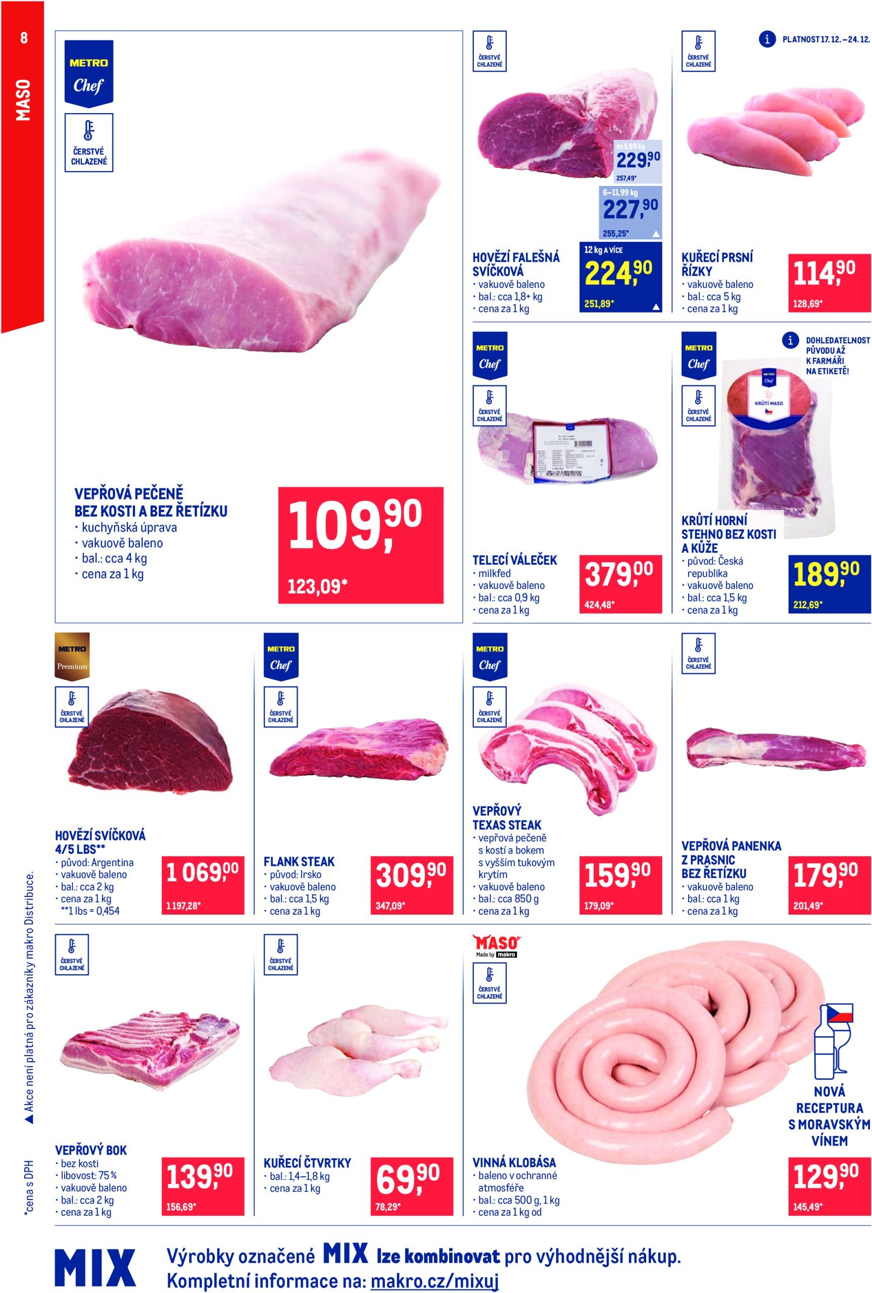 makro - Leták Makro - Pro milovníky jídla od 18.12. do 31.12. - page: 8