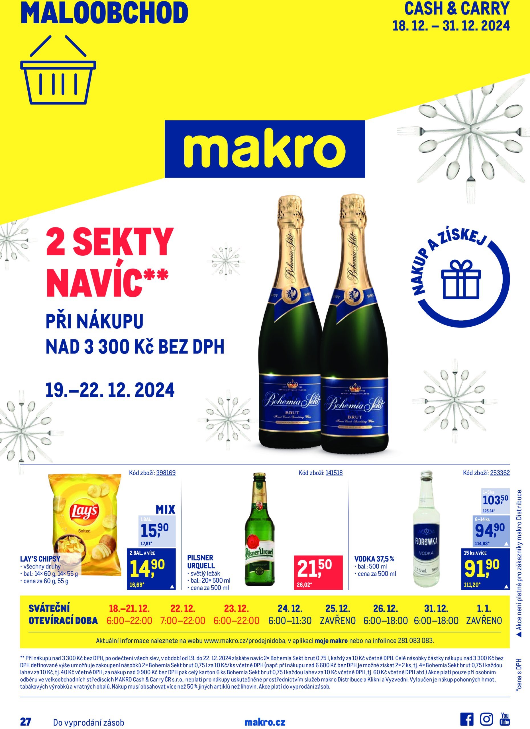 makro - Leták Makro - Maloobchod od 18.12. do 31.12.