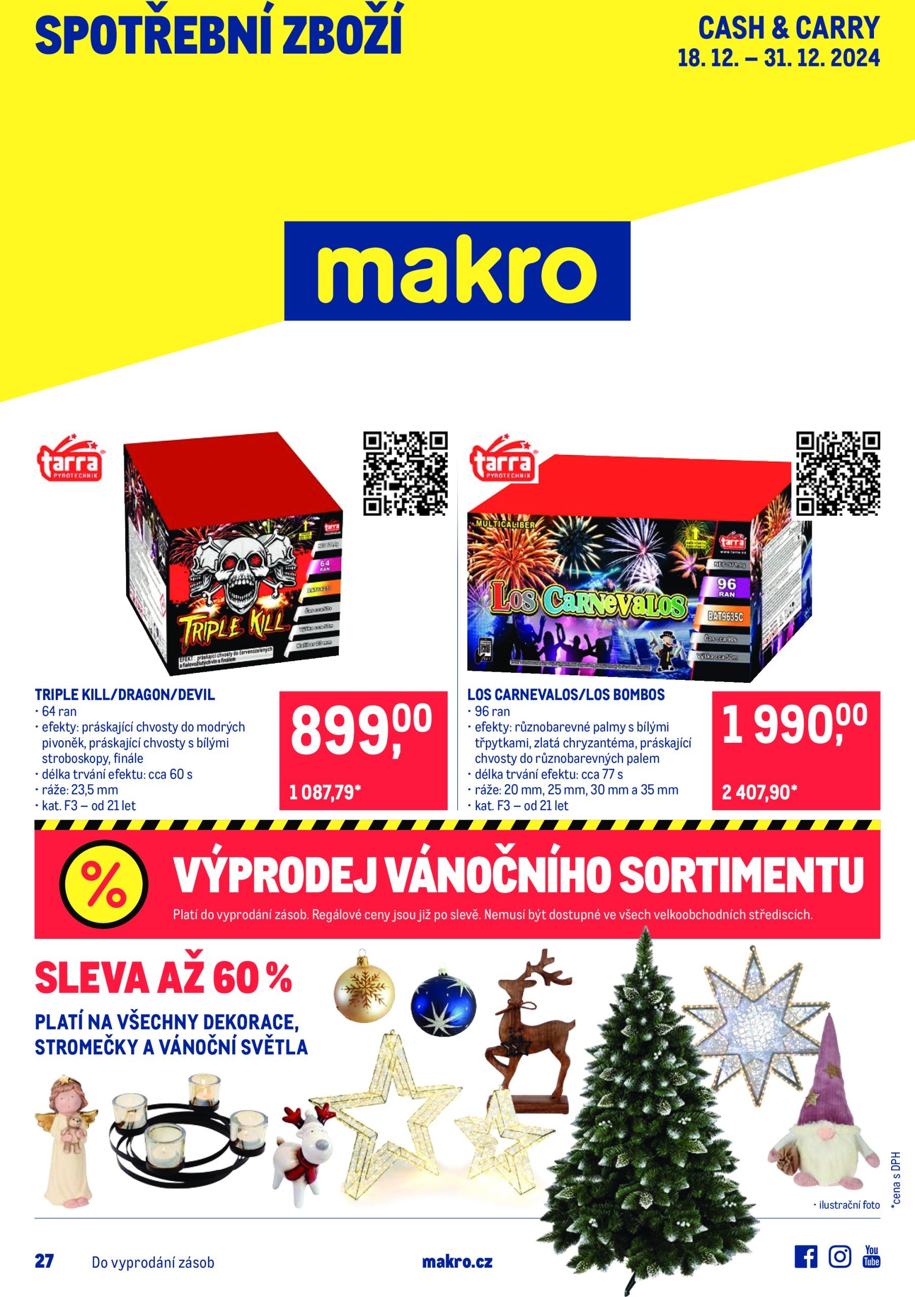 makro - Leták Makro - Spotřební zboží od 18.12. do 31.12.