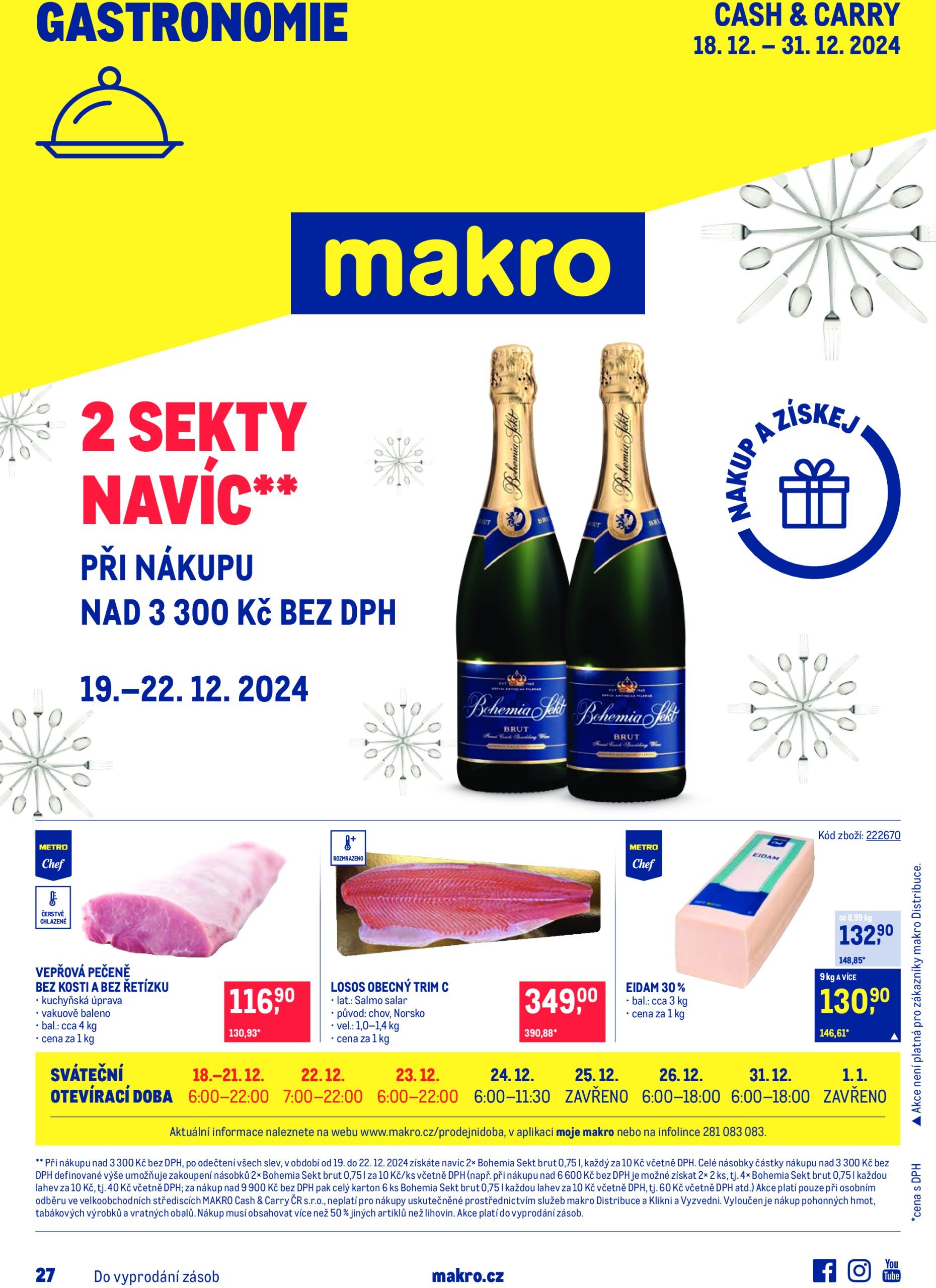 makro - Leták Makro - Gastronomie od 18.12. do 31.12.