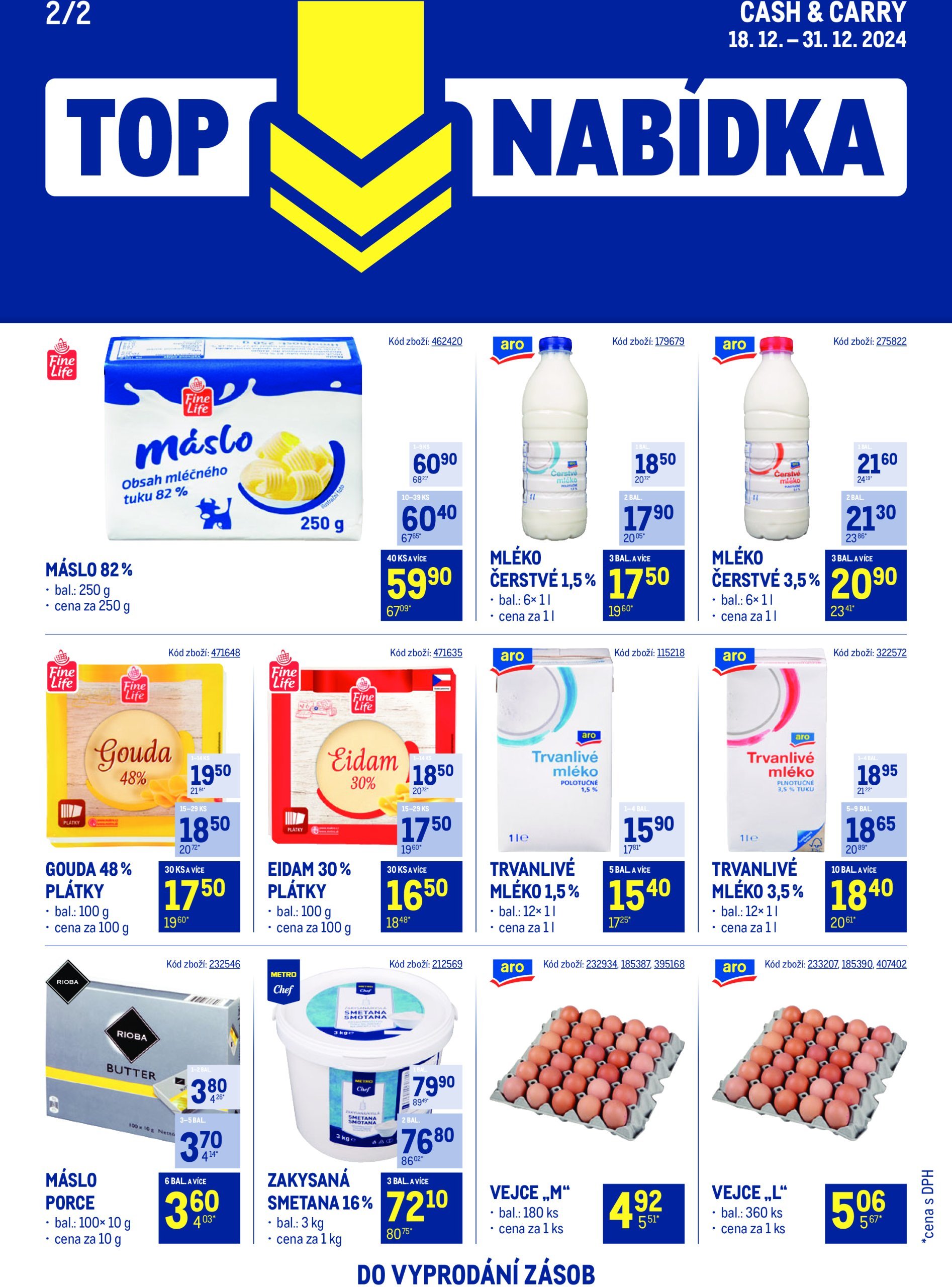 makro - Leták Makro - TOP mléčné výrobky od 18.12. do 31.12. - page: 2