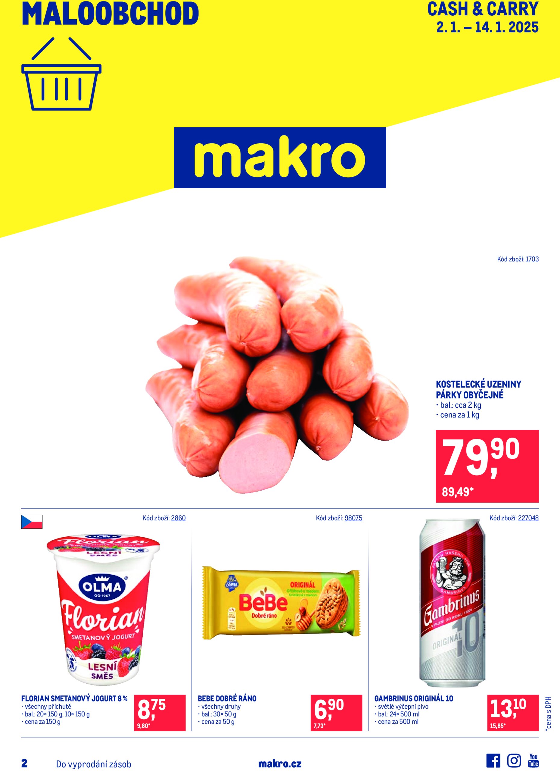 makro - Leták Makro - Maloobchod od 02.01. do 14.01.