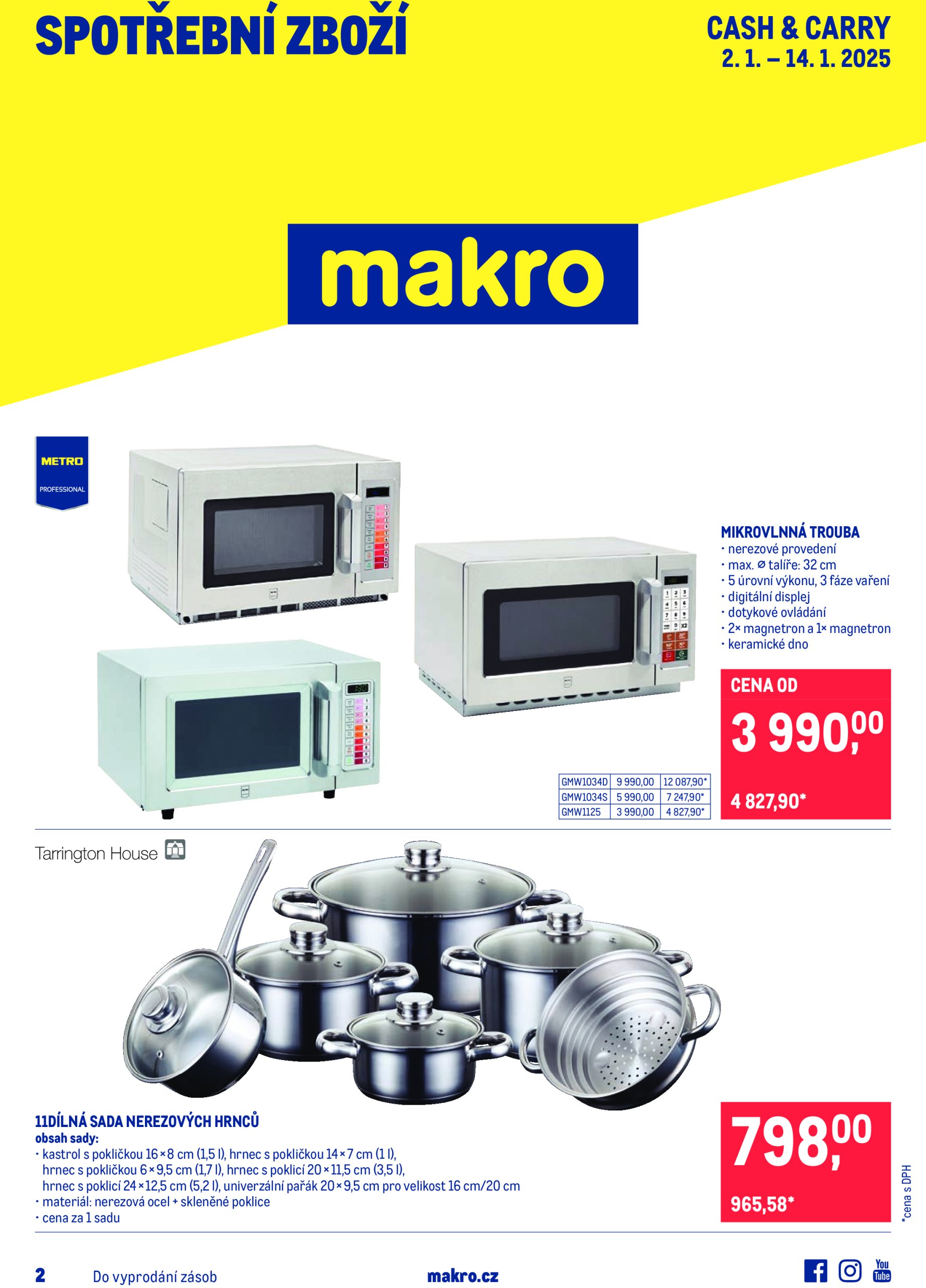 makro - Leták Makro - Spotřební zboží od 02.01. do 14.01.