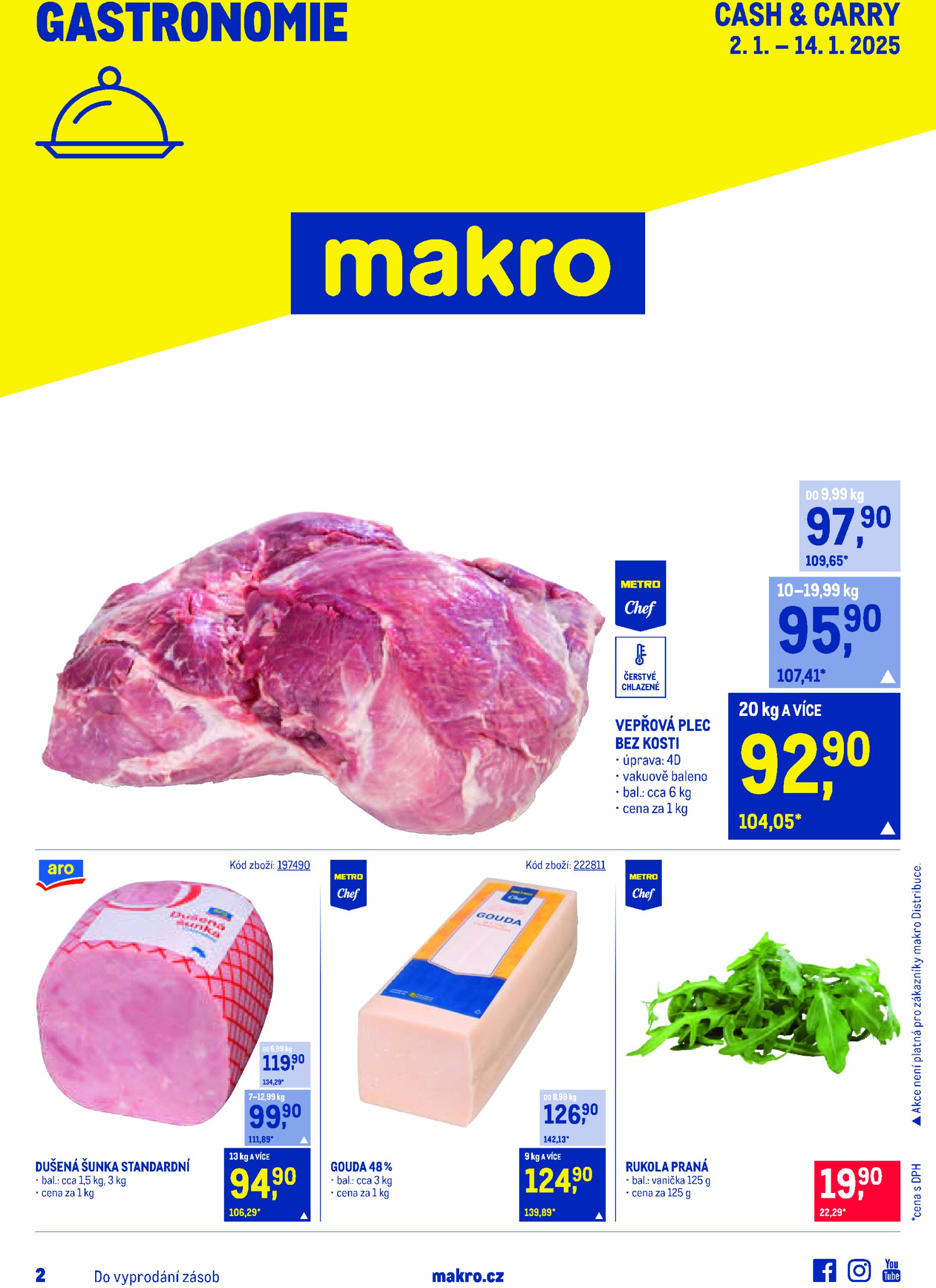 makro - Leták Makro - Gastronomie od 02.01. do 14.01.