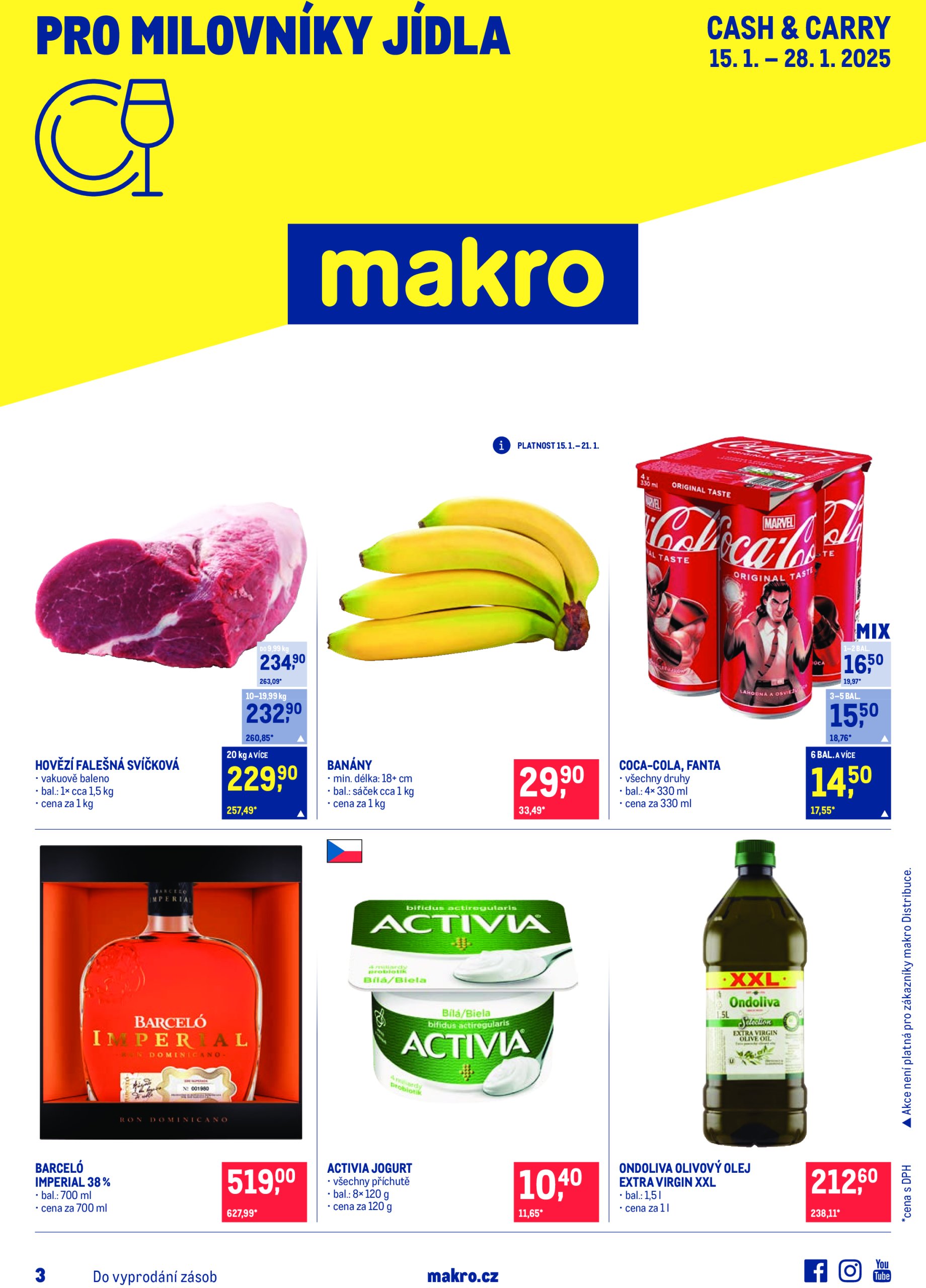 makro - Leták Makro - Pro milovníky jídla od 15.01. do 28.01.