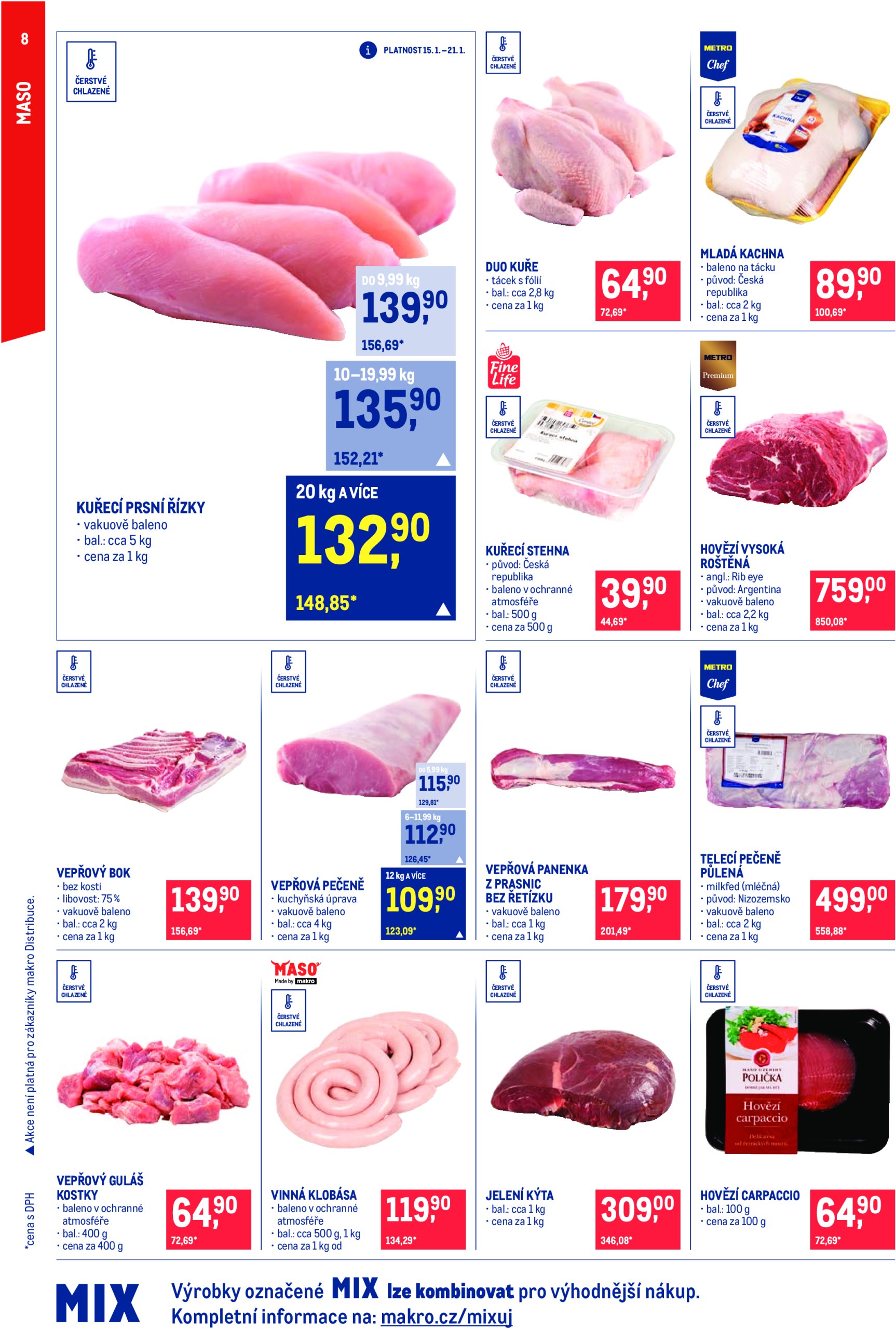 makro - Leták Makro - Pro milovníky jídla od 15.01. do 28.01. - page: 8