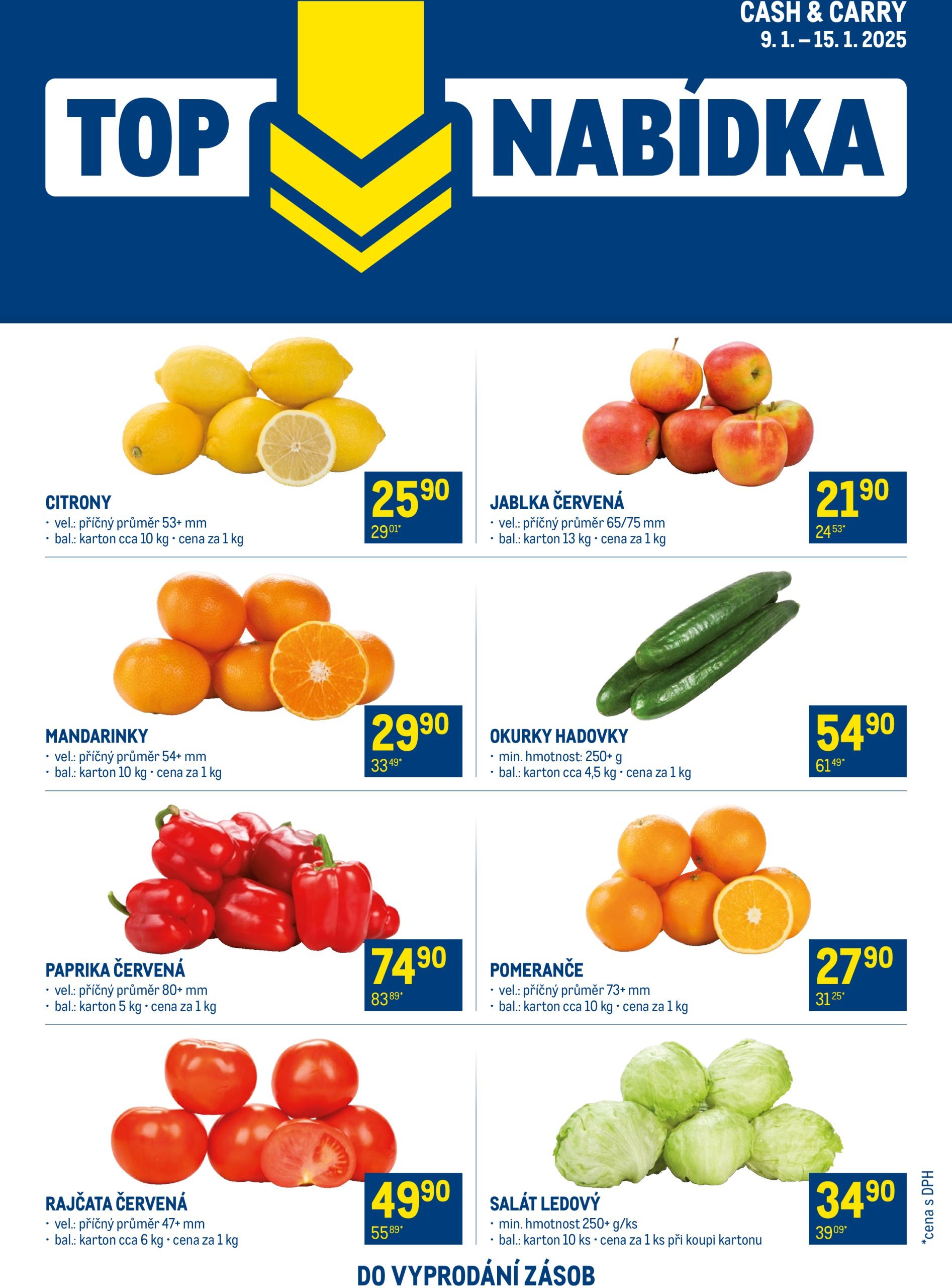 makro - Leták Makro - TOP ovoce a zelenina od 09.01. do 15.01.