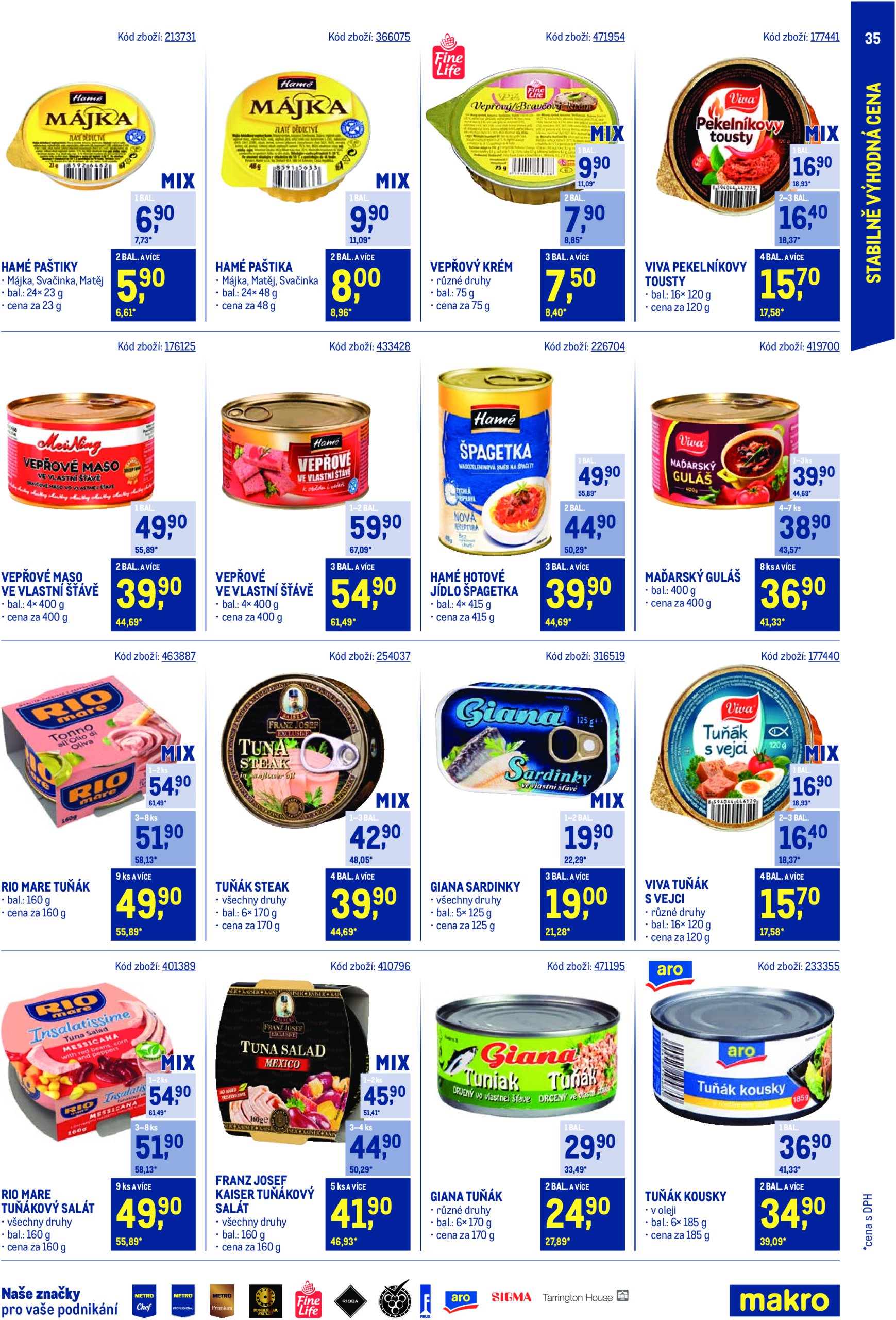 makro - Leták Makro - Stabilně výhodná cena Maloobchod od 29.01. do 25.03. - page: 35