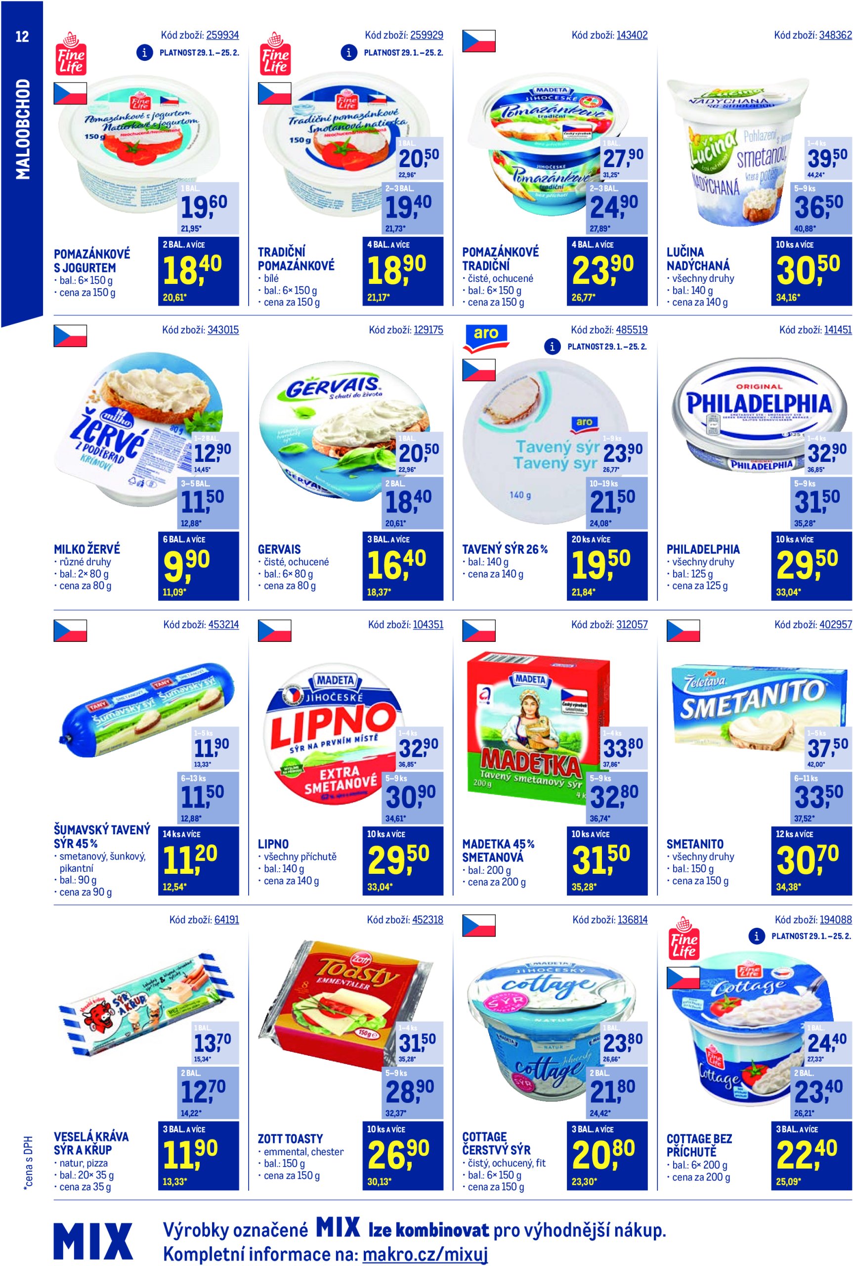 makro - Leták Makro - Stabilně výhodná cena Maloobchod od 29.01. do 25.03. - page: 12