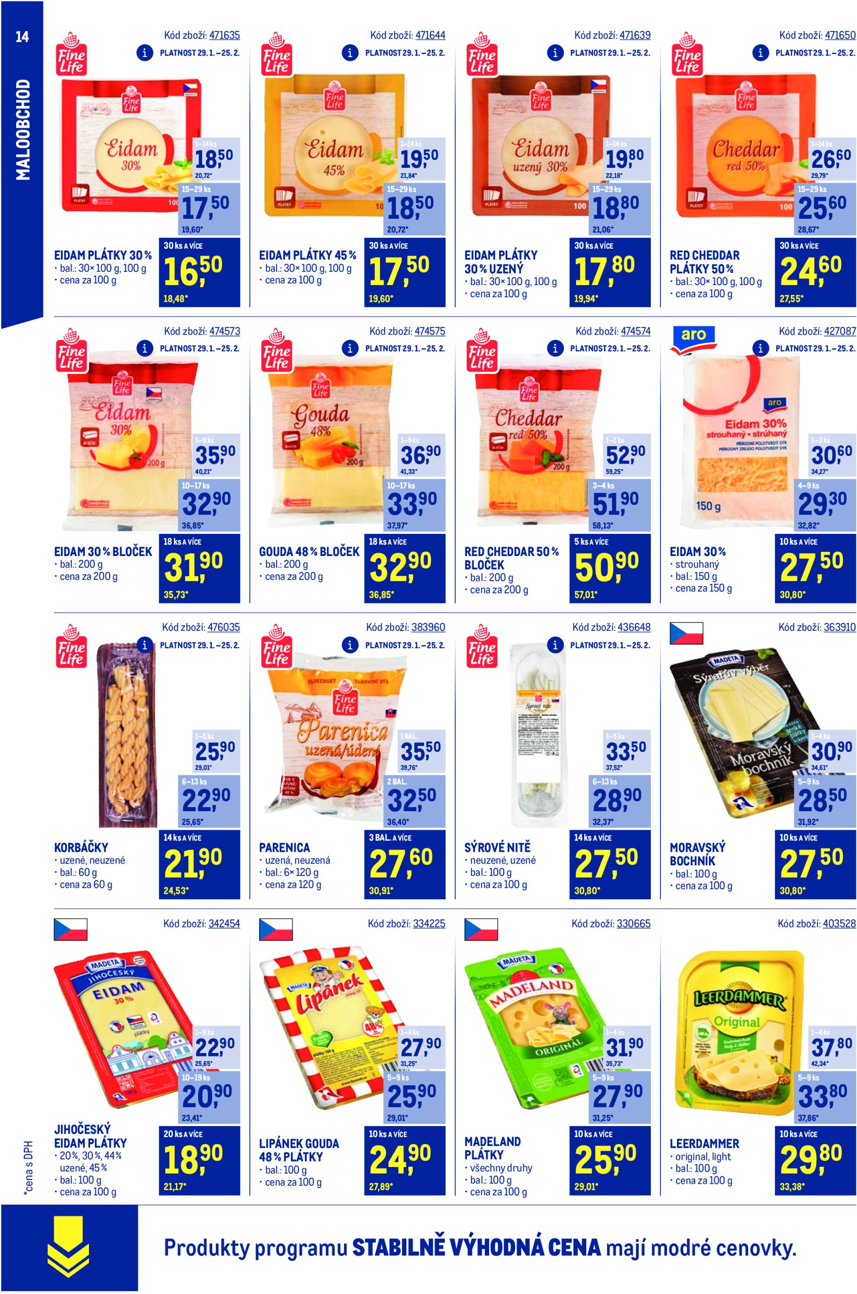 makro - Leták Makro - Stabilně výhodná cena Maloobchod od 29.01. do 25.03. - page: 14