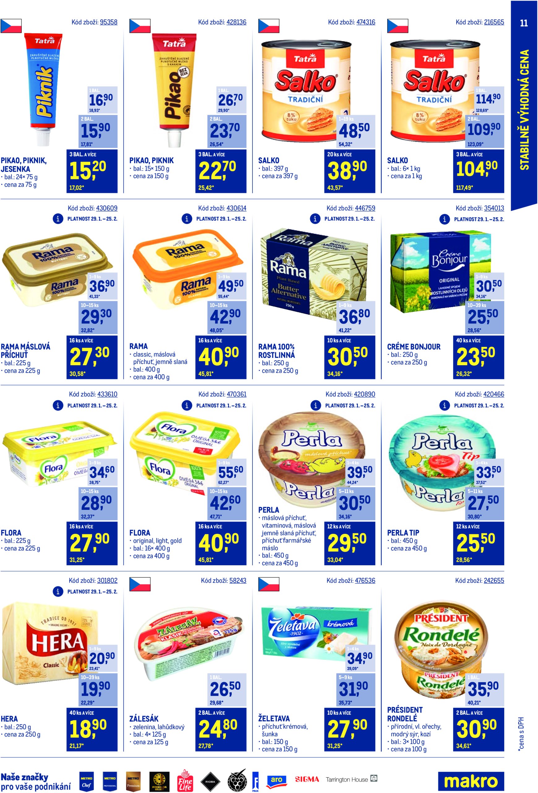 makro - Leták Makro - Stabilně výhodná cena Maloobchod od 29.01. do 25.03. - page: 11