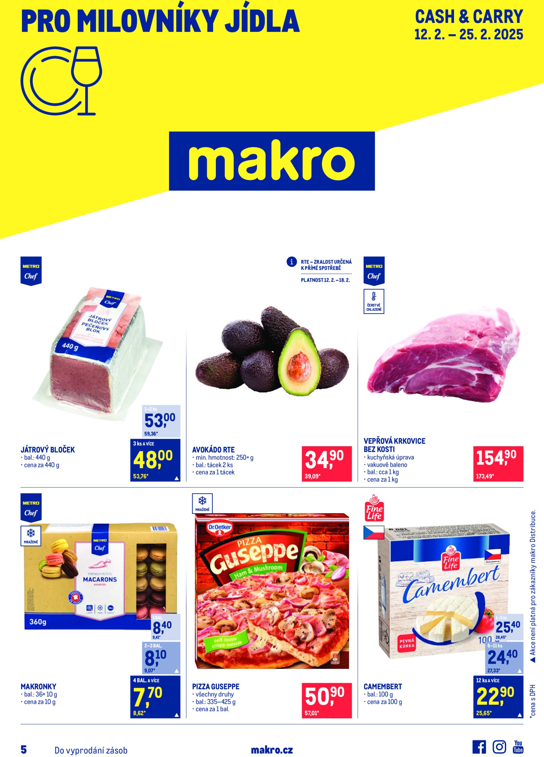 makro - Leták Makro - Pro milovníky jídla od 12.02. do 25.02.