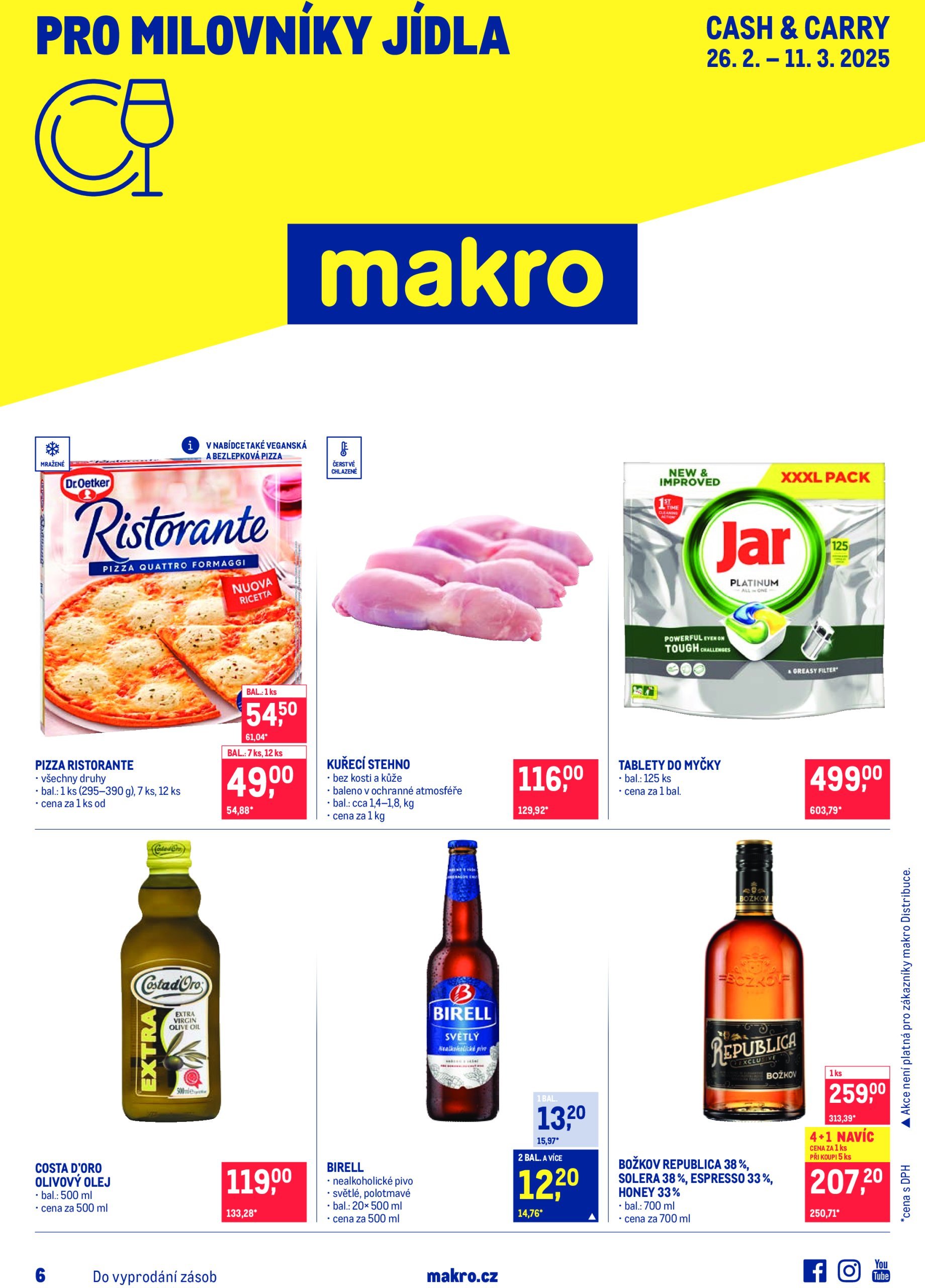 makro - Leták Makro - Pro milovníky jídla od 26.02. do 11.03.