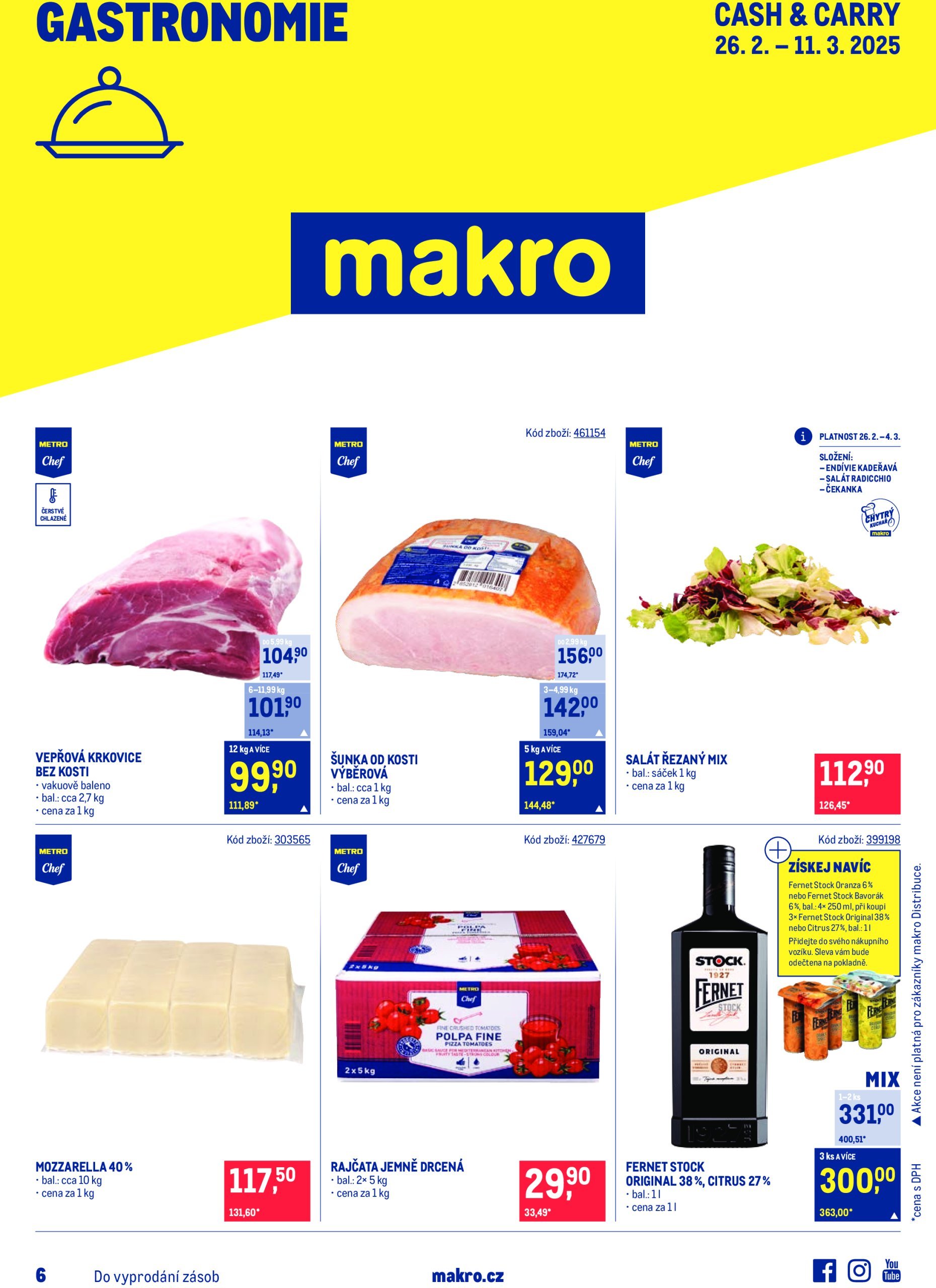 makro - Leták Makro - Gastronomie od 26.02. do 11.03.