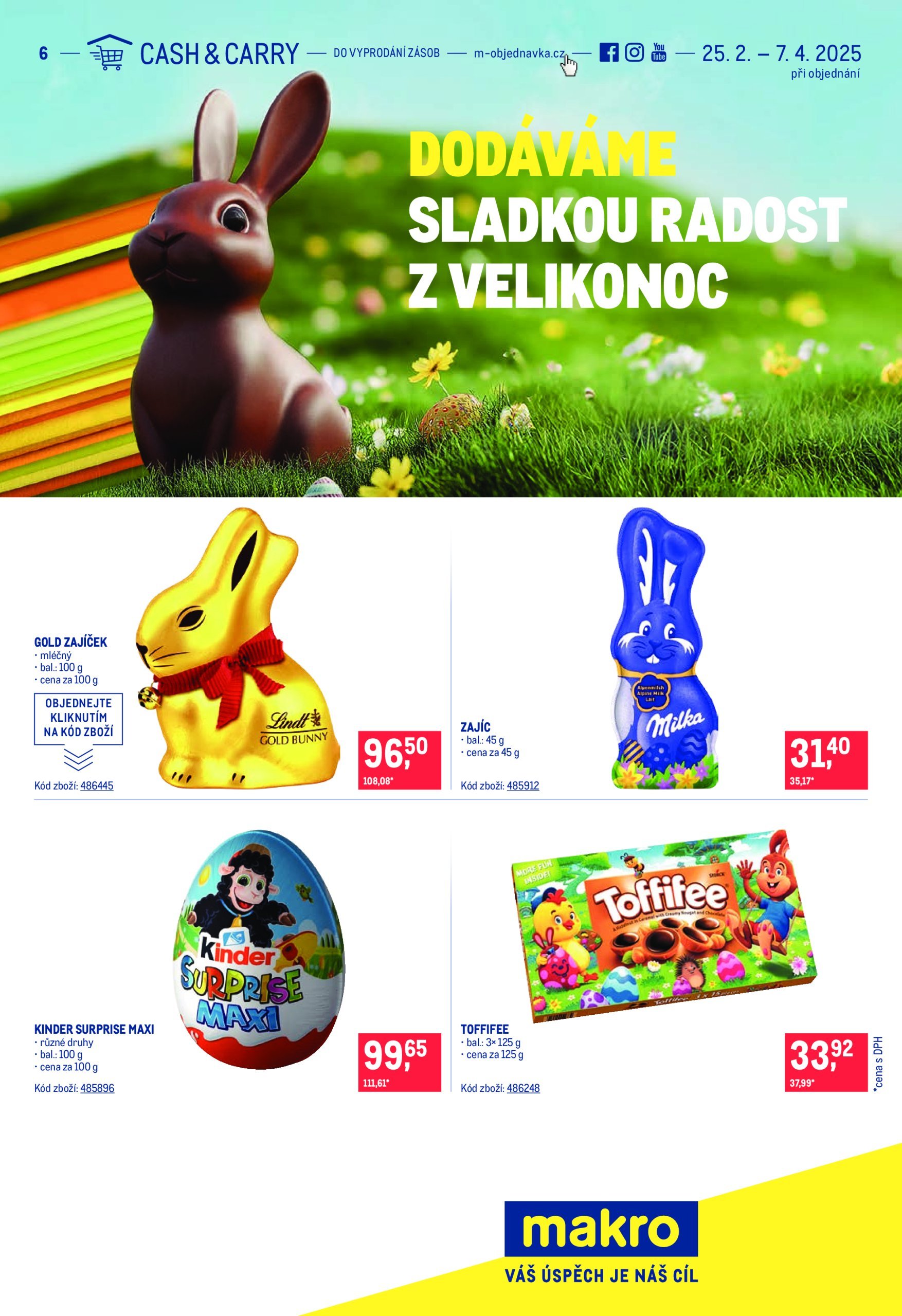 makro - Leták Makro - Velikonoce od 25.02. do 07.04.