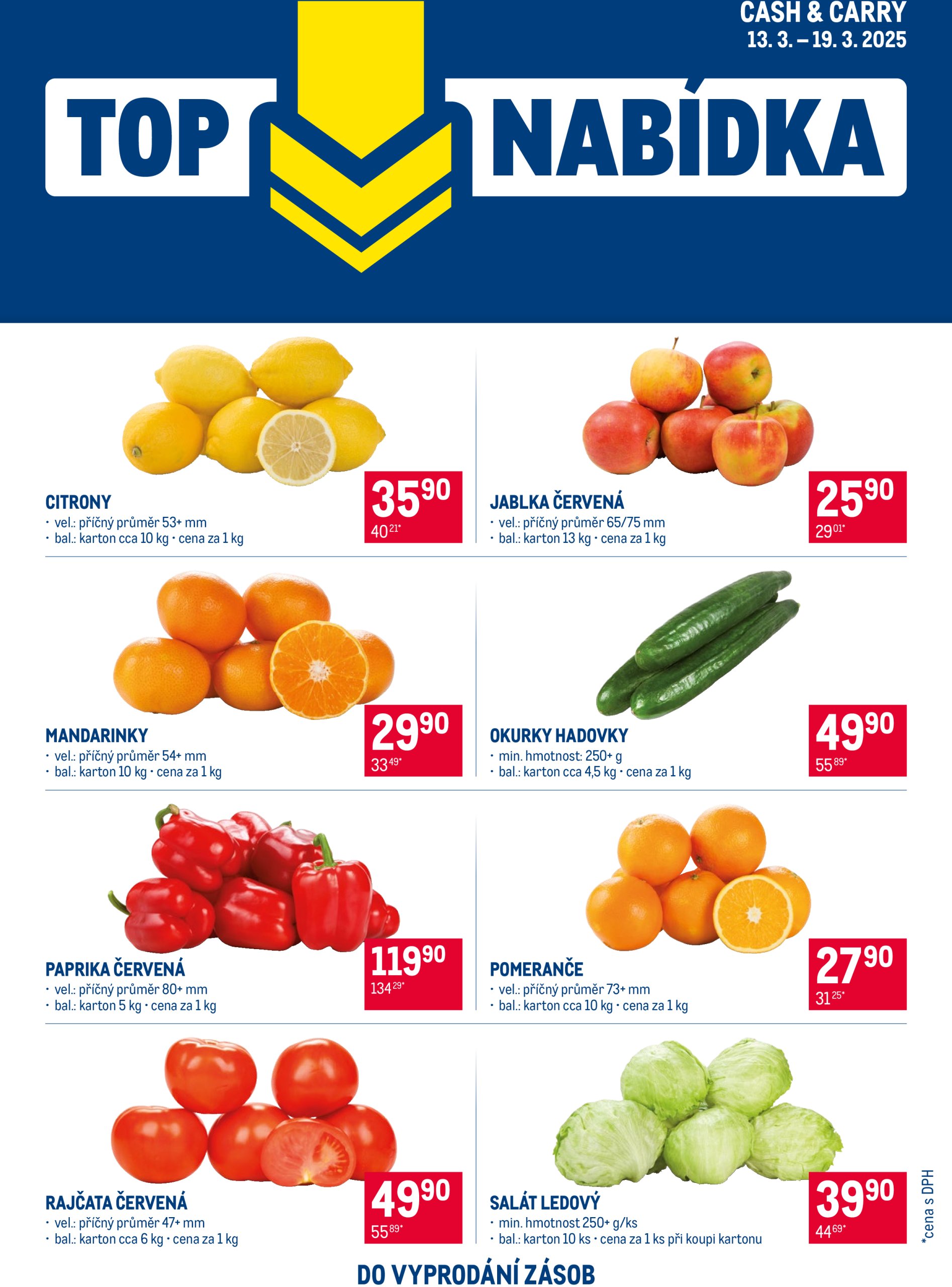 makro - Leták Makro - TOP ovoce a zelenina od 13.03. do 19.03. - page: 1