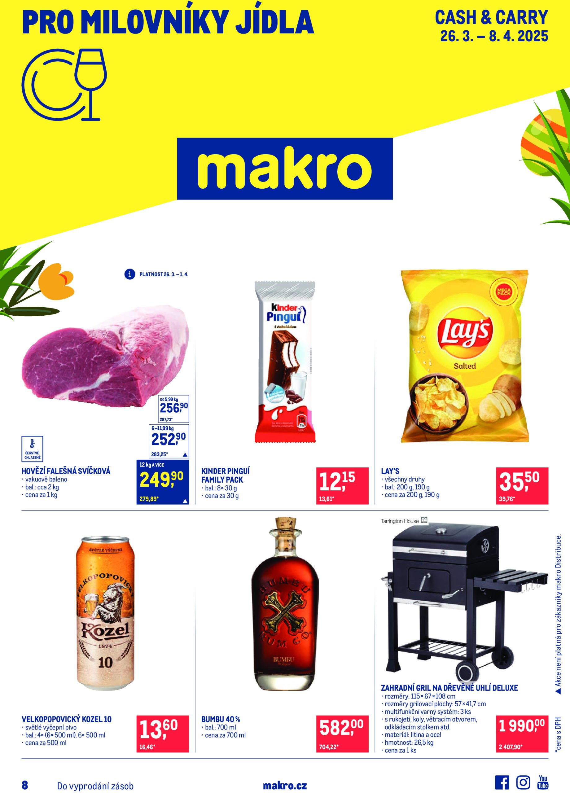 makro - Leták Makro - Pro milovníky jídla od 26.03. do 08.04.