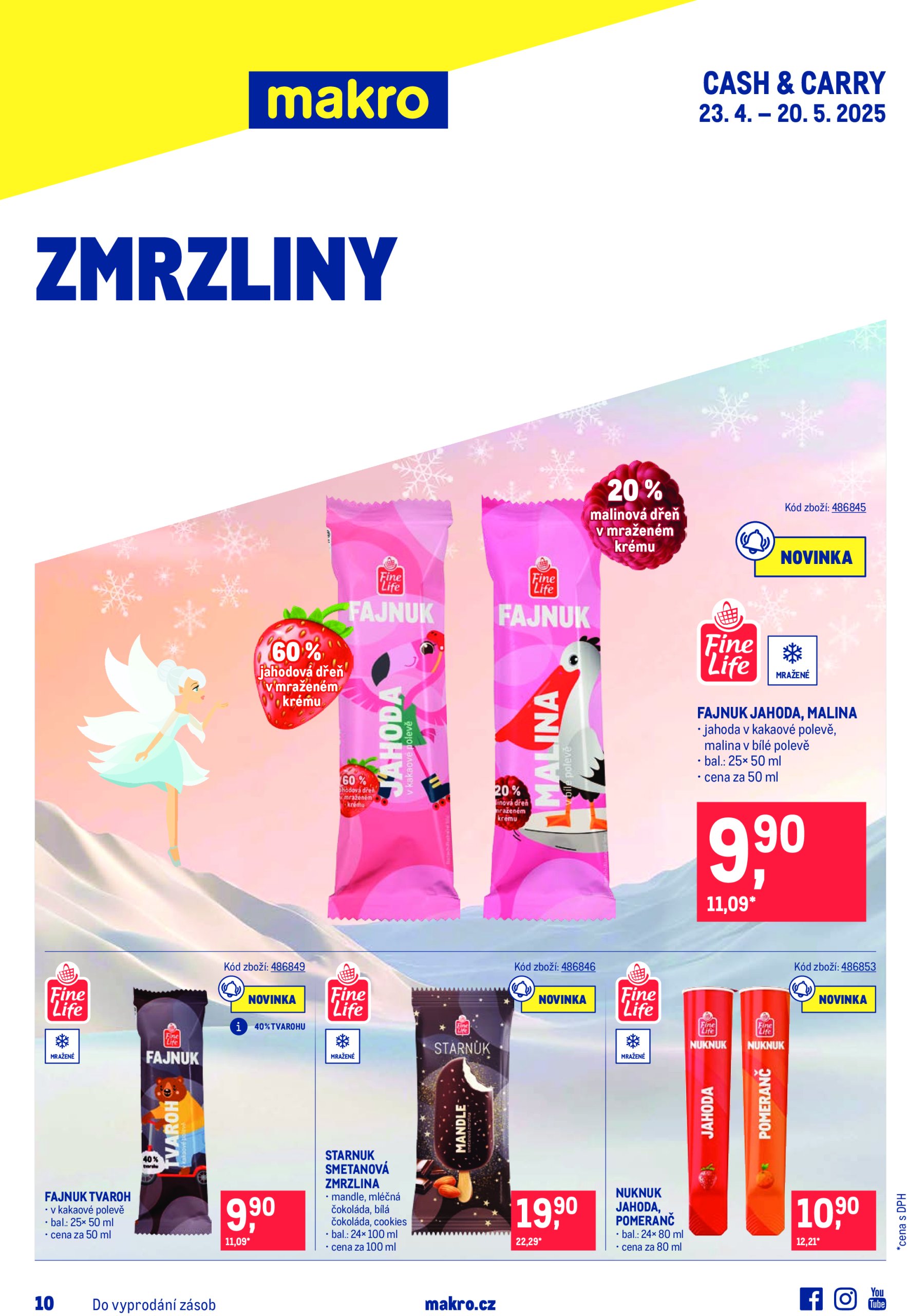makro - Leták Makro - Zmrzliny od 23.04. do 20.05.
