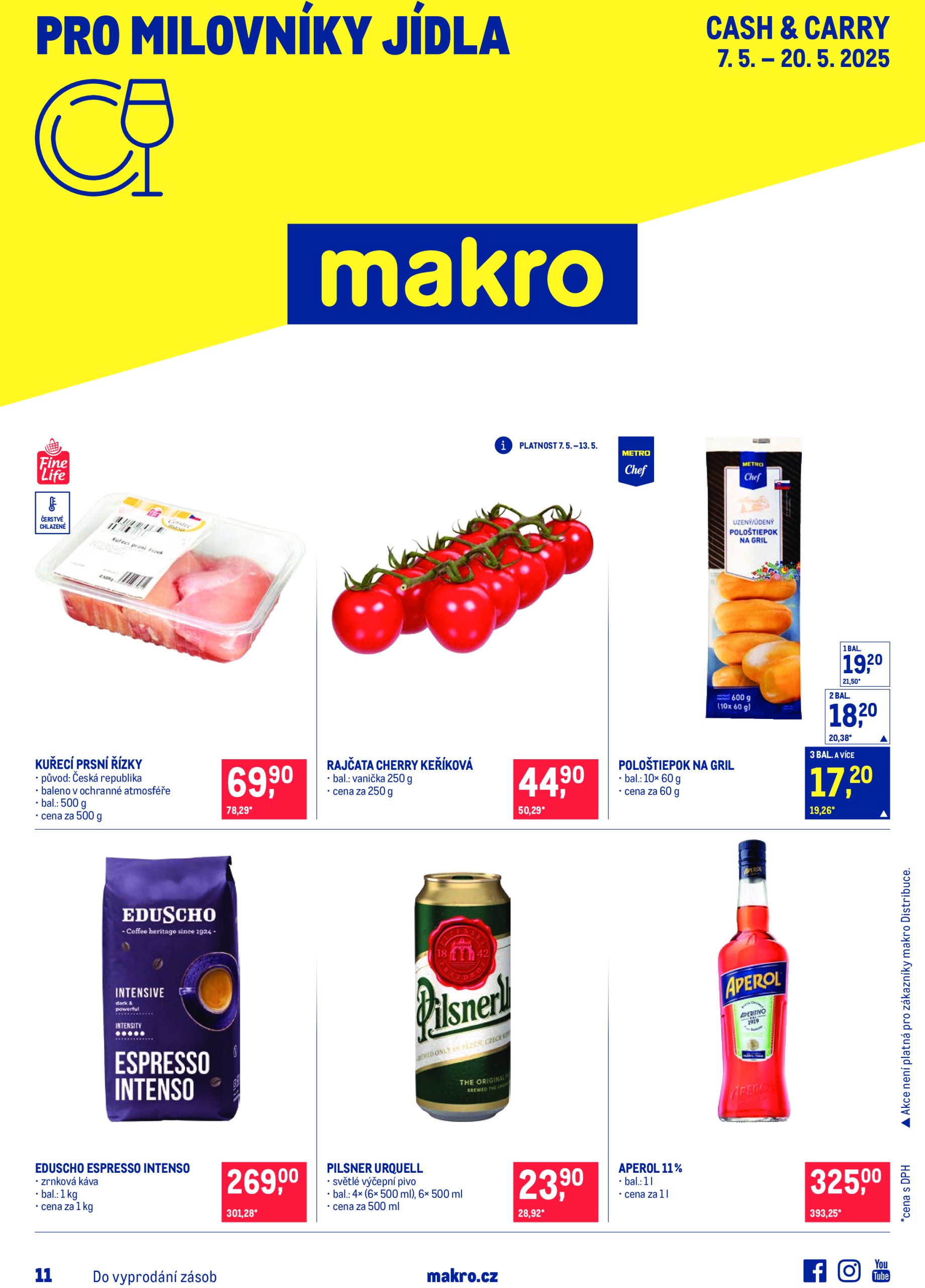makro - Leták Makro - Pro milovníky jídla od 07.05. do 20.05.