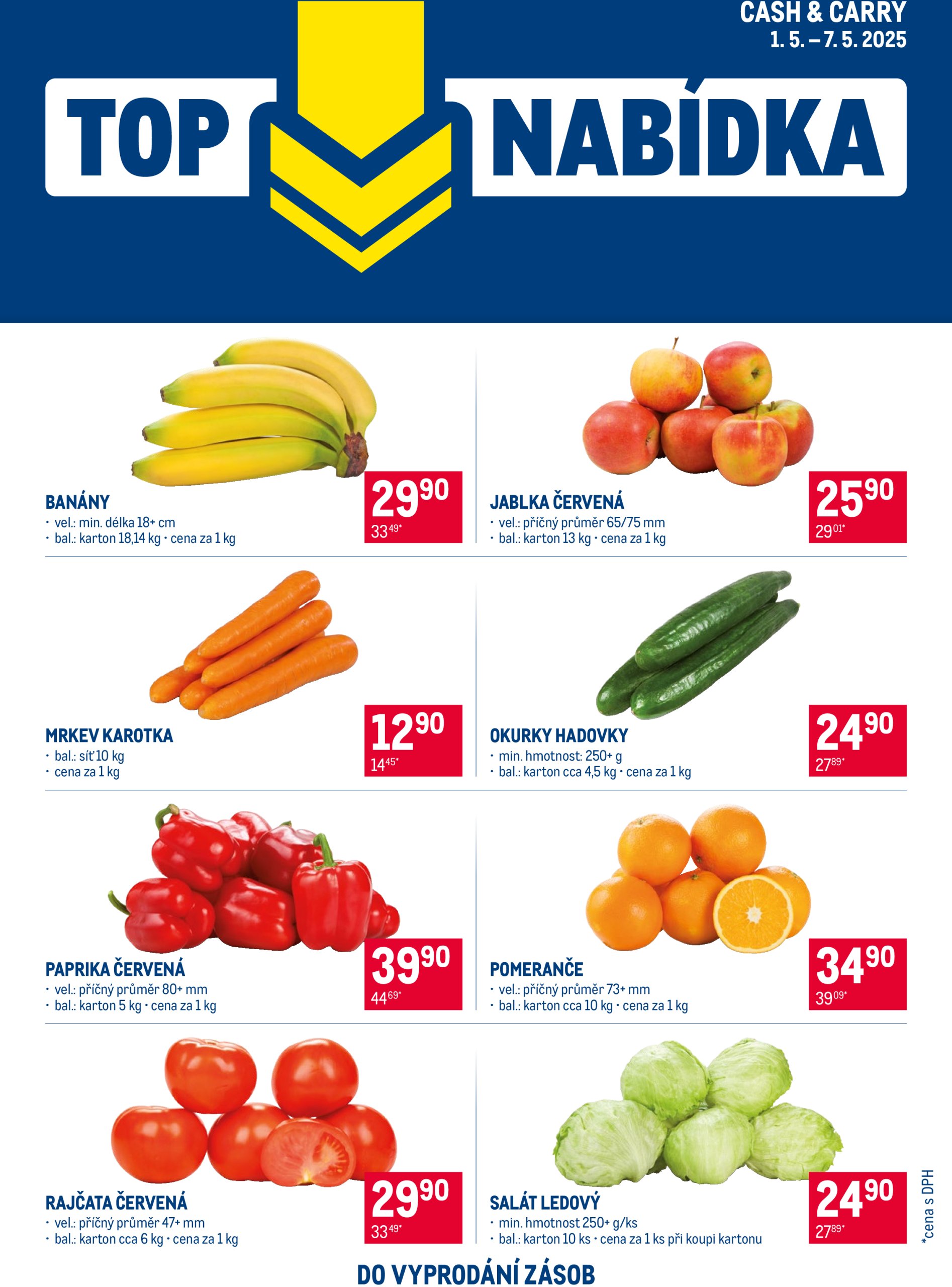 makro - Leták Makro - TOP ovoce a zelenina od 01.05. do 07.05.