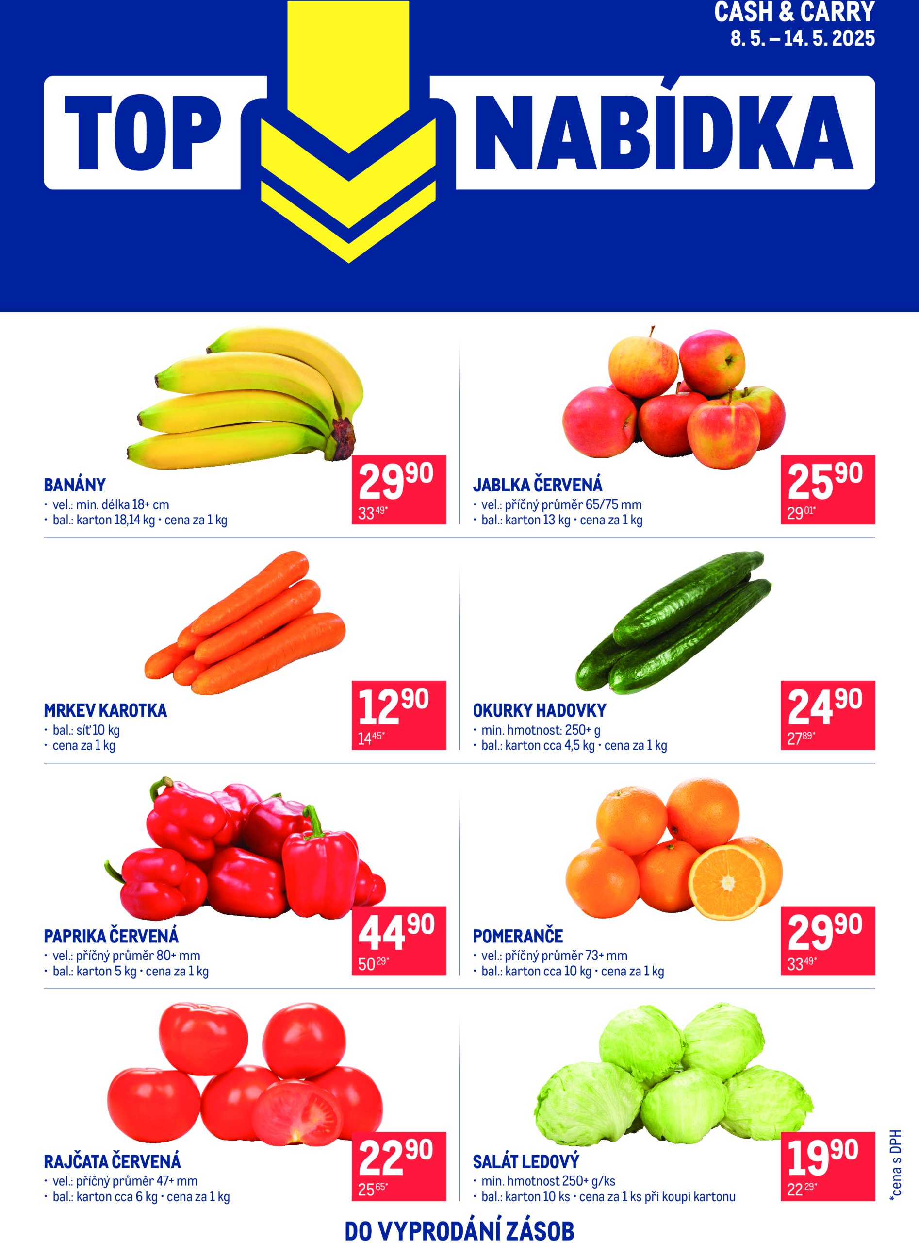 makro - Leták Makro - TOP ovoce a zelenina od 08.05. do 18.05.