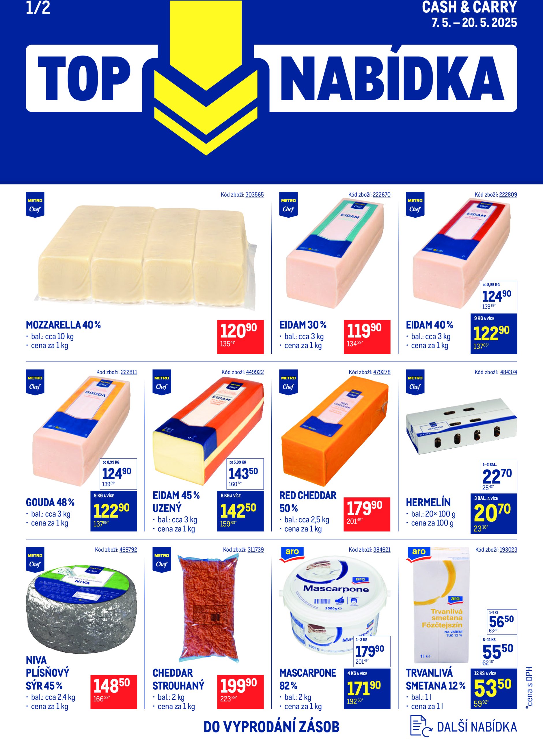 makro - Leták Makro - TOP mléčné výrobky od 07.05. do 20.05.