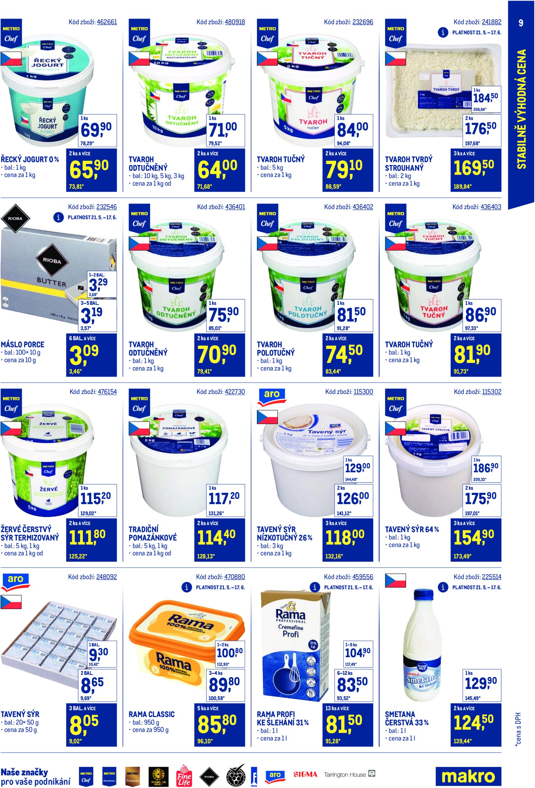 makro - Leták Makro - Stabilně výhodná cena Gastronomie od 21.05. do 29.07. - page: 9