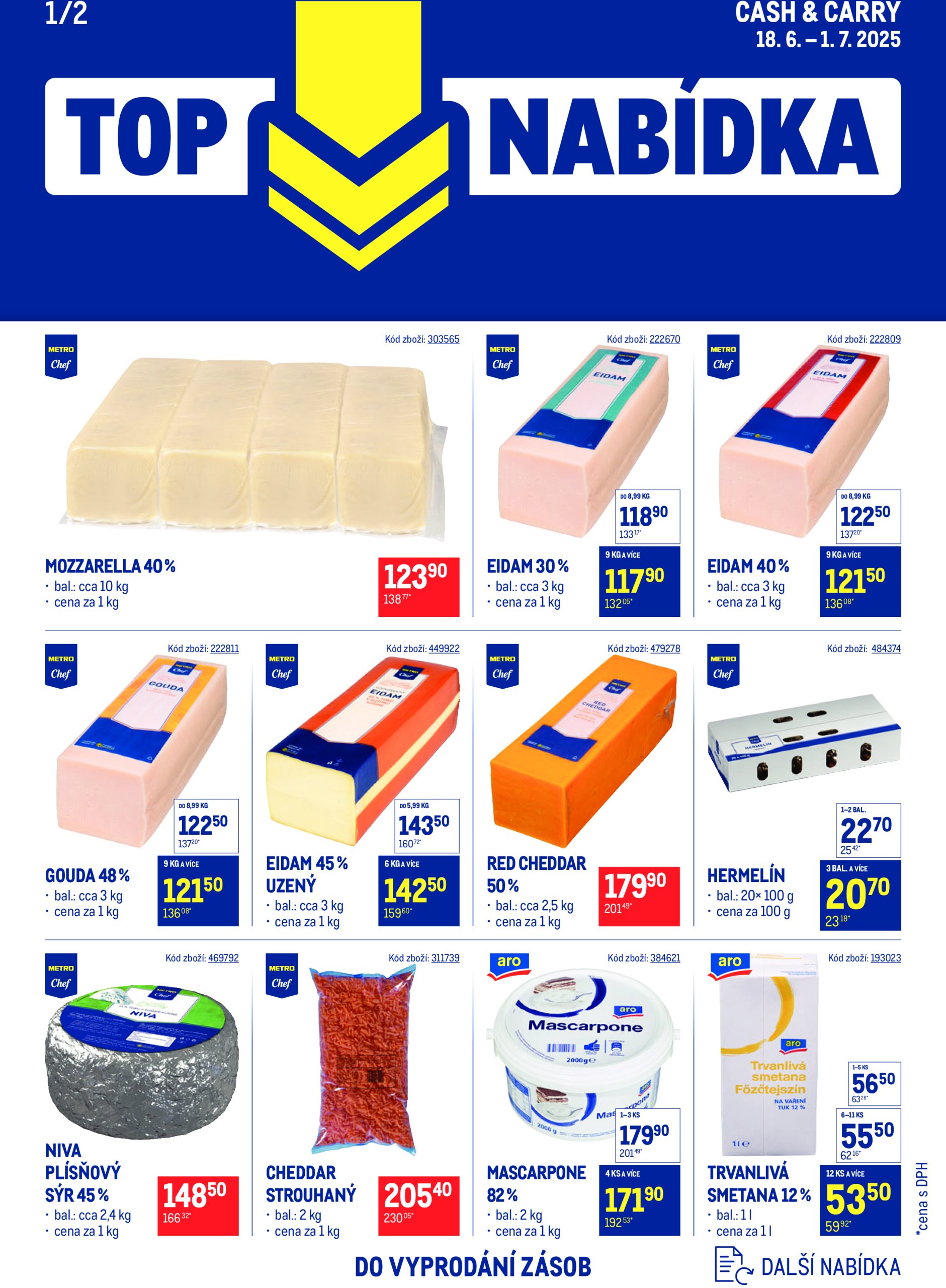 makro - Leták Makro - TOP mléčné výrobky od 18.06. do 01.07.