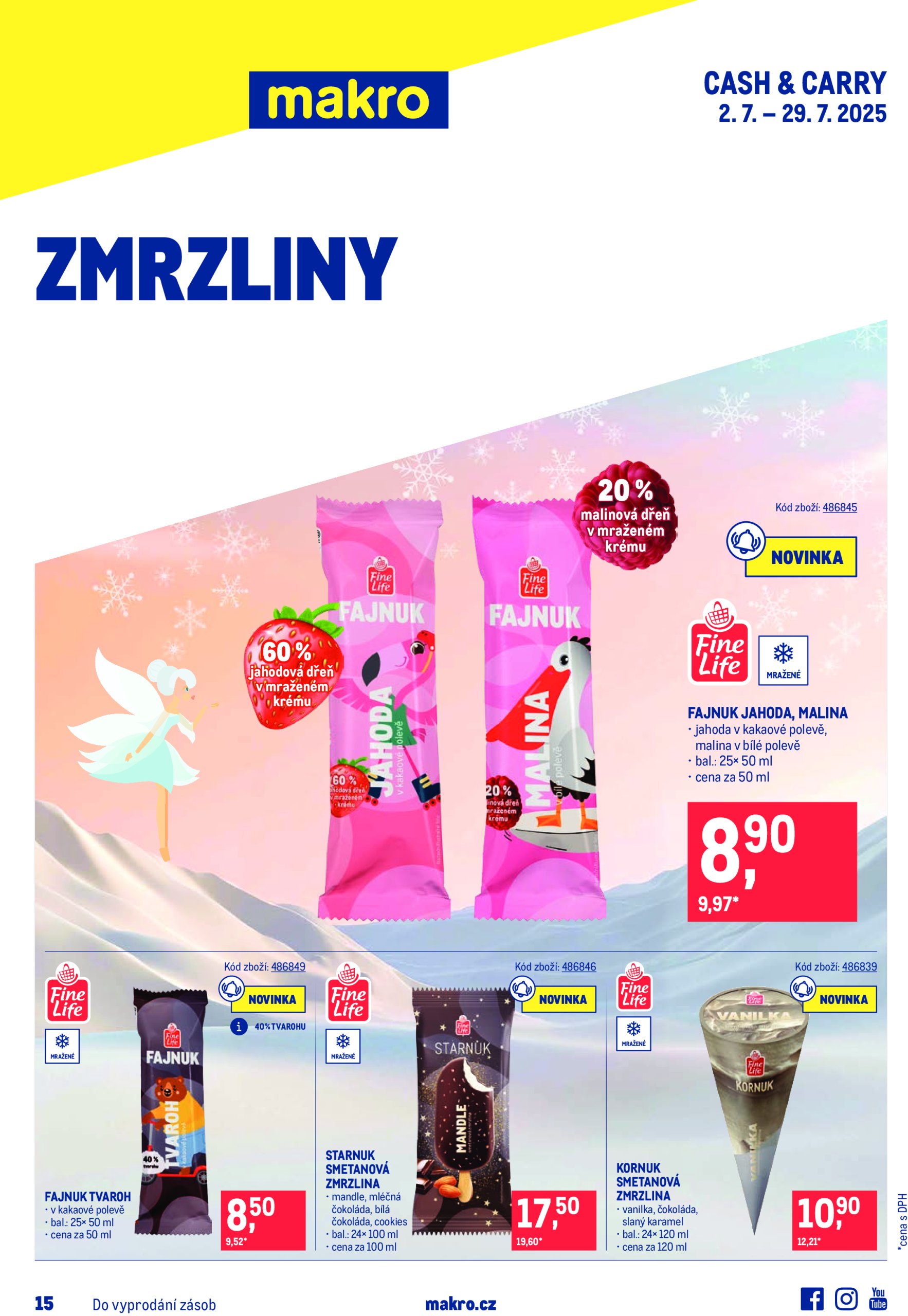 makro - Leták Makro - Zmrzliny od 02.07. do 29.07.