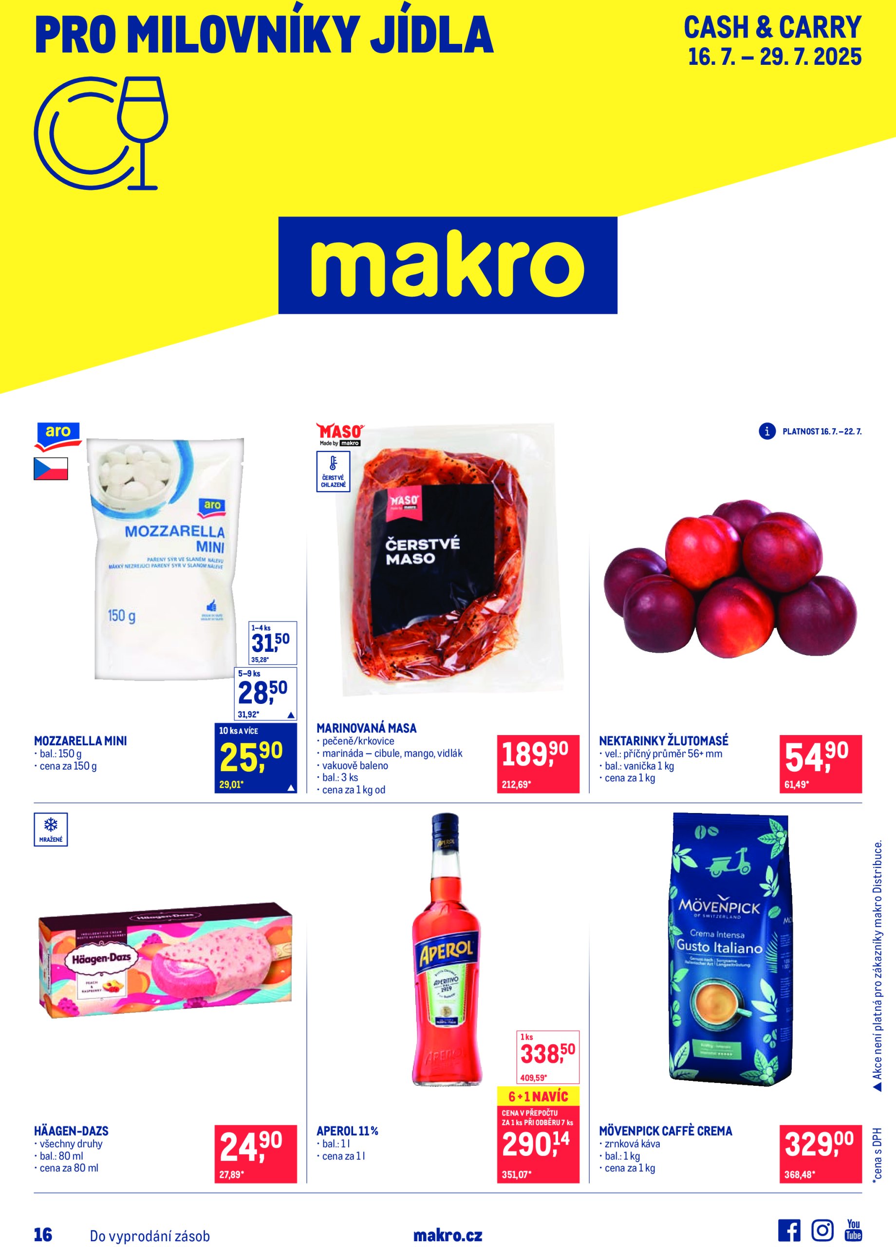 makro - Leták Makro - Pro milovníky jídla od 16.07. do 29.07.