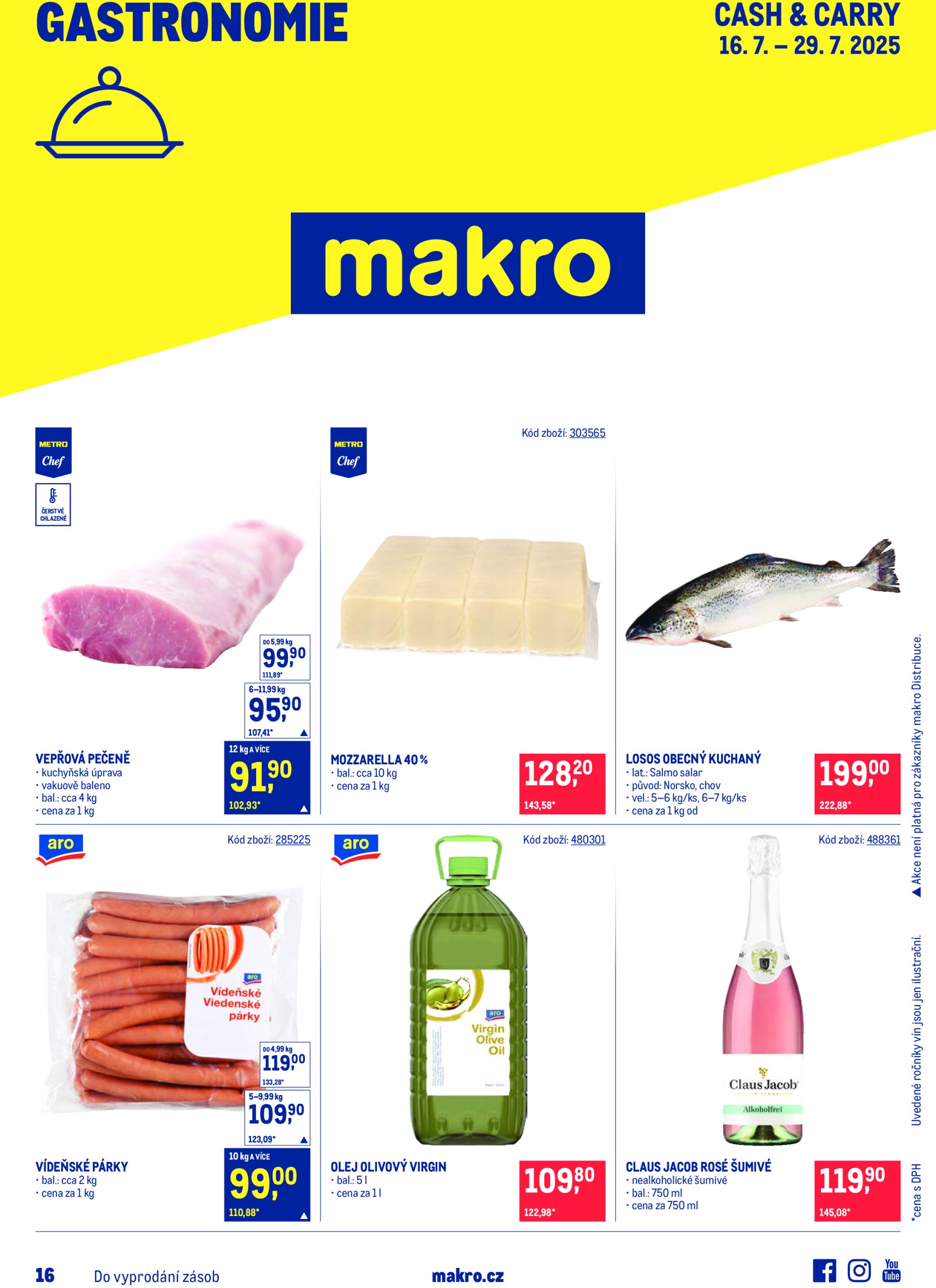 makro - Leták Makro - Gastronomie od 16.07. do 29.07.