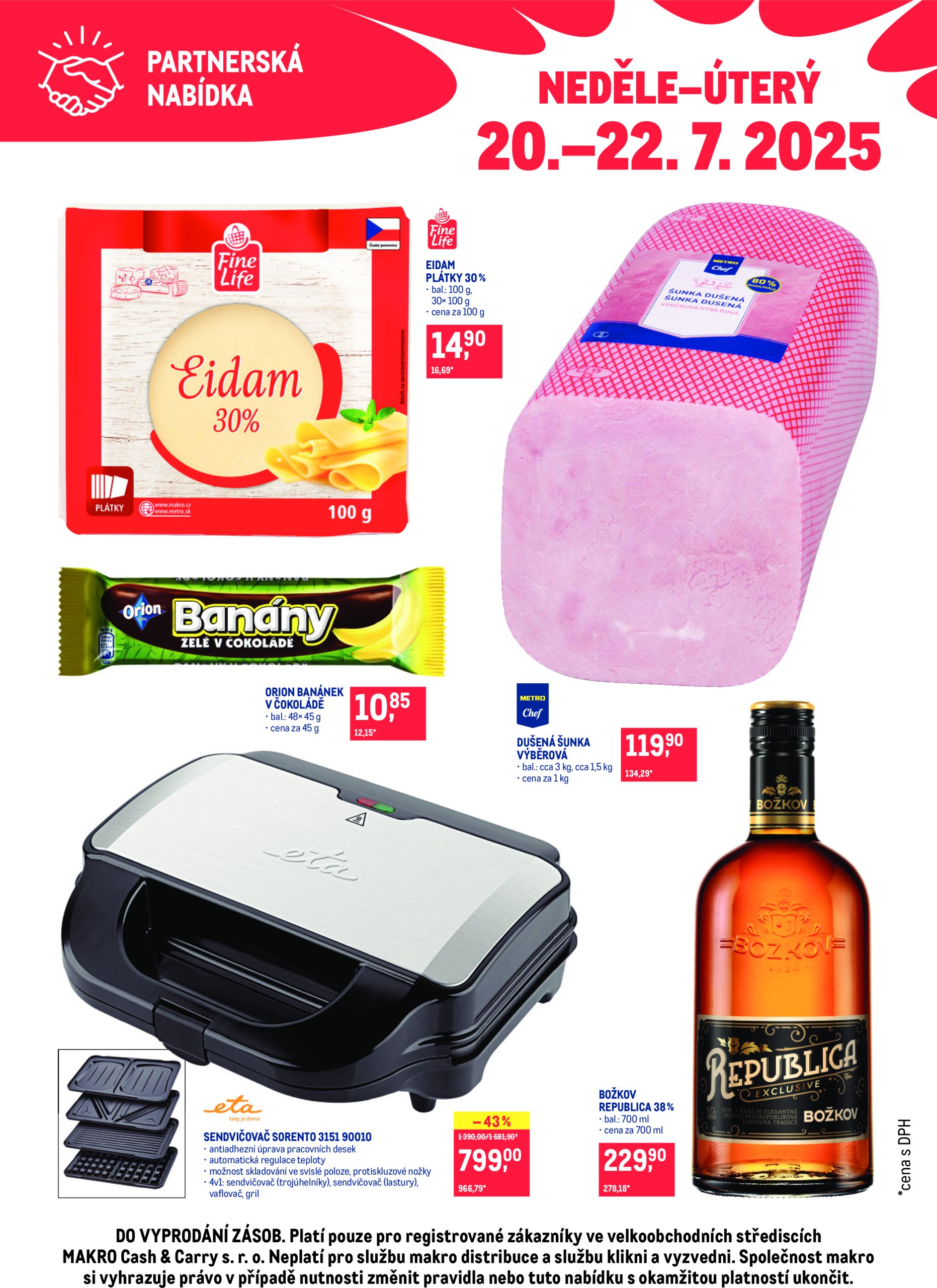 makro - Leták Makro - Partnerská nabídka od 20.07. do 22.07.