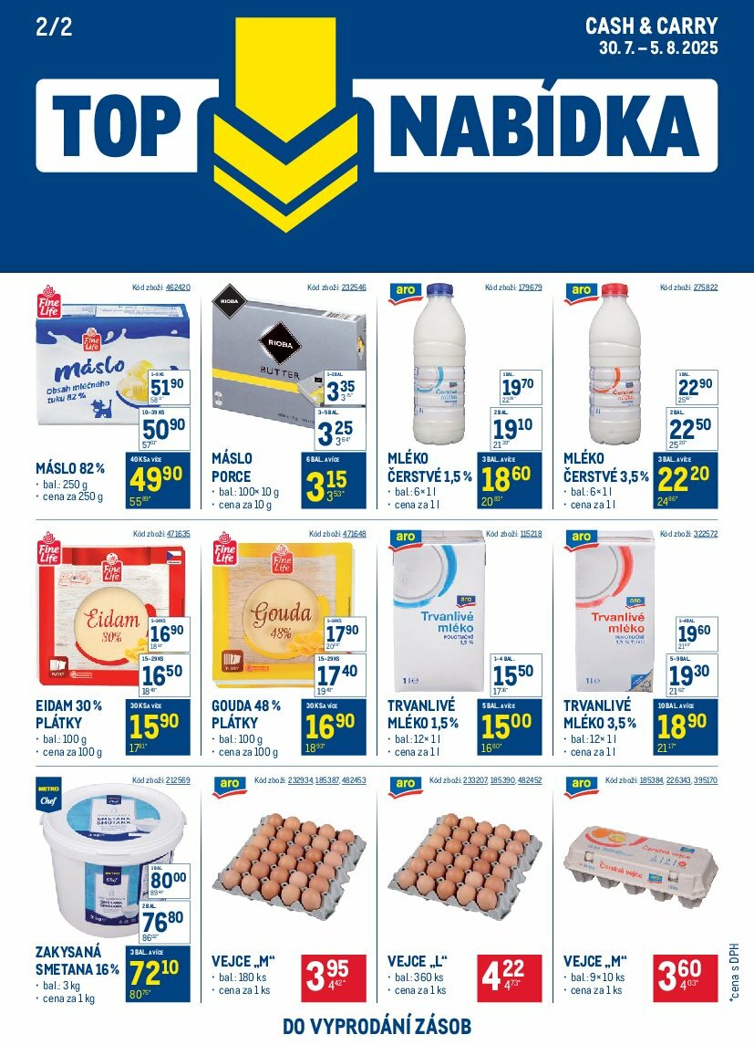 makro - Leták Makro - TOP mléčné výrobky od 30.07. do 12.08. - page: 2