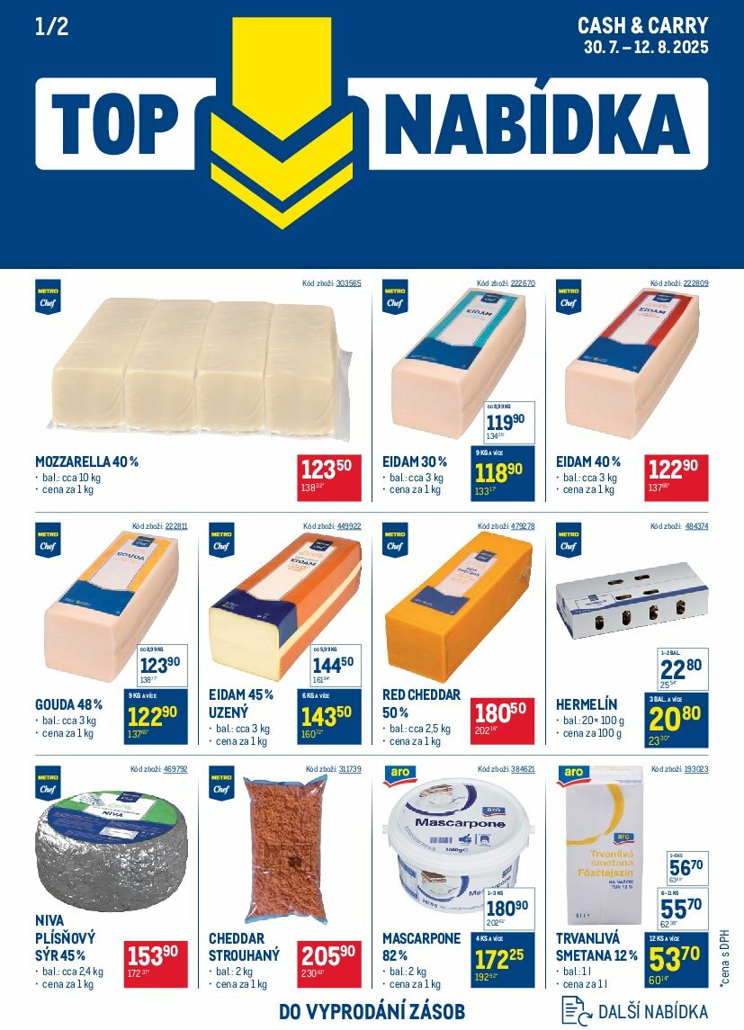 makro - Leták Makro - TOP mléčné výrobky od 30.07. do 12.08.