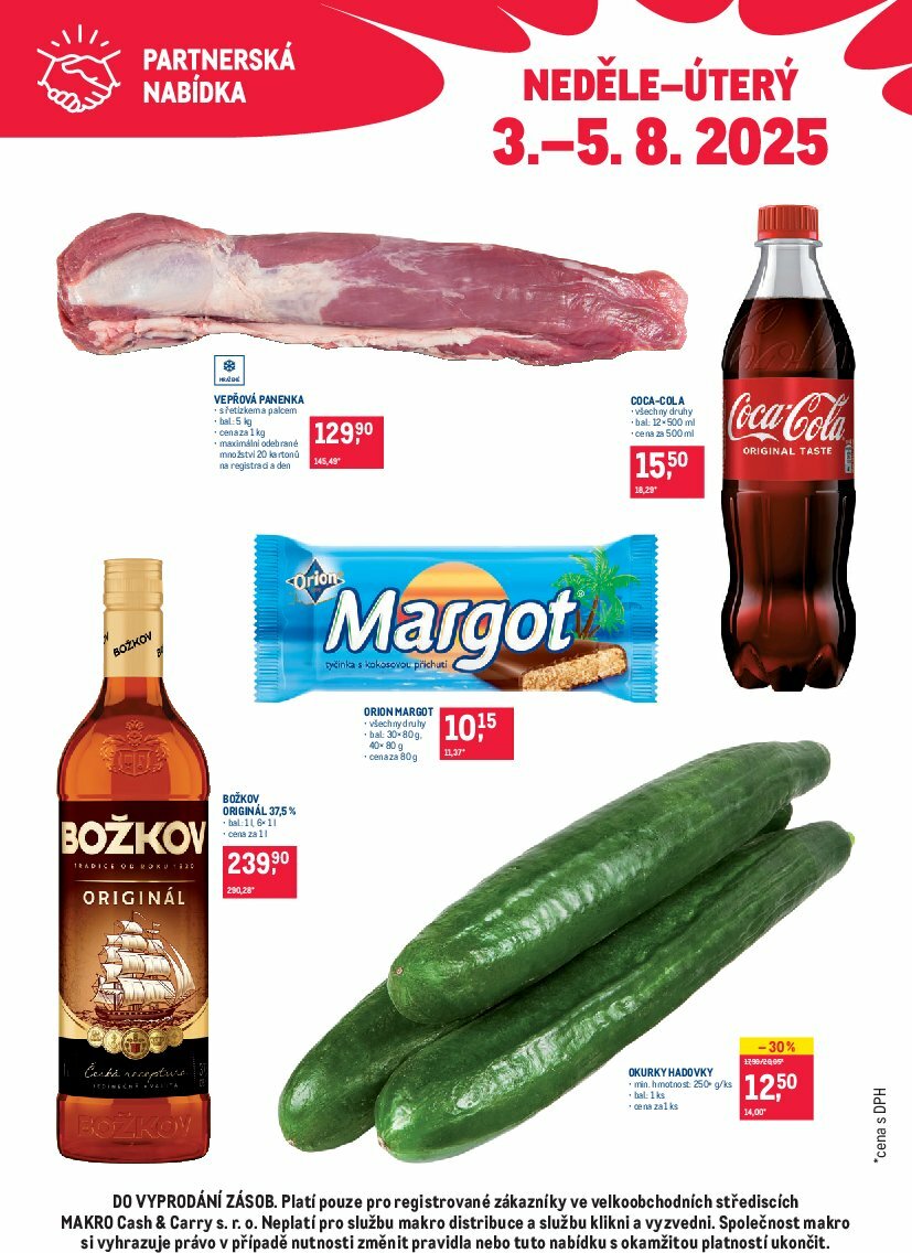 makro - Leták Makro - Partnerská nabídka od 03.08. do 05.08.
