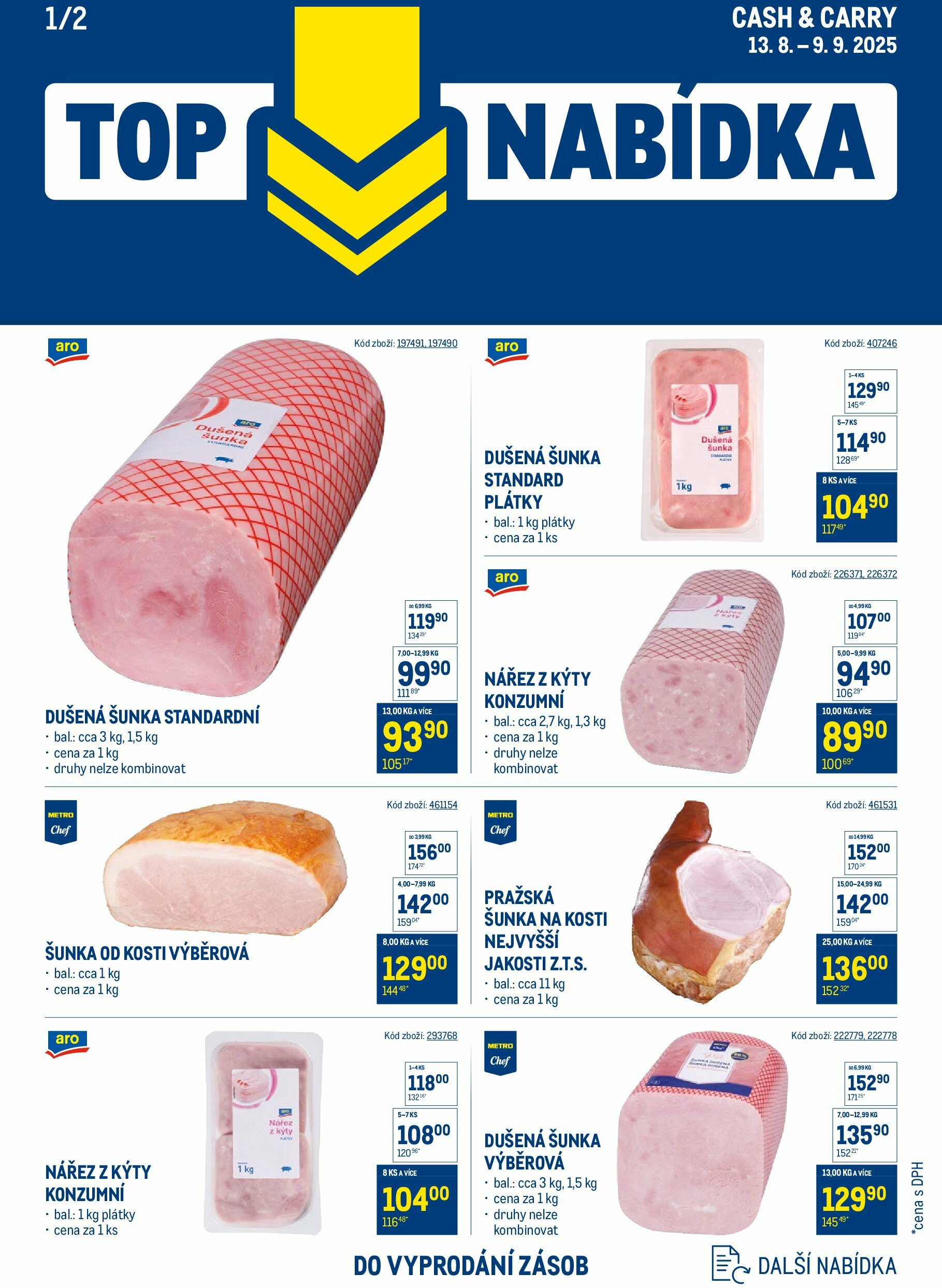 makro - Leták Makro - TOP uzeniny od 13.08. do 09.09.