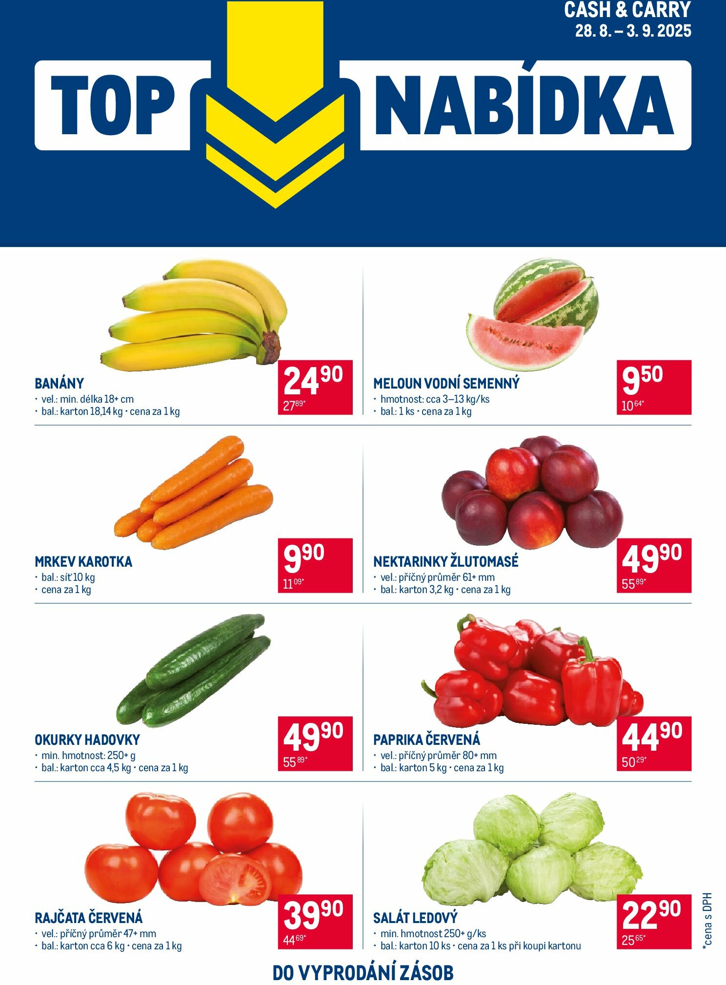 makro - Leták Makro - TOP ovoce a zelenina od 28.08. do 03.09.