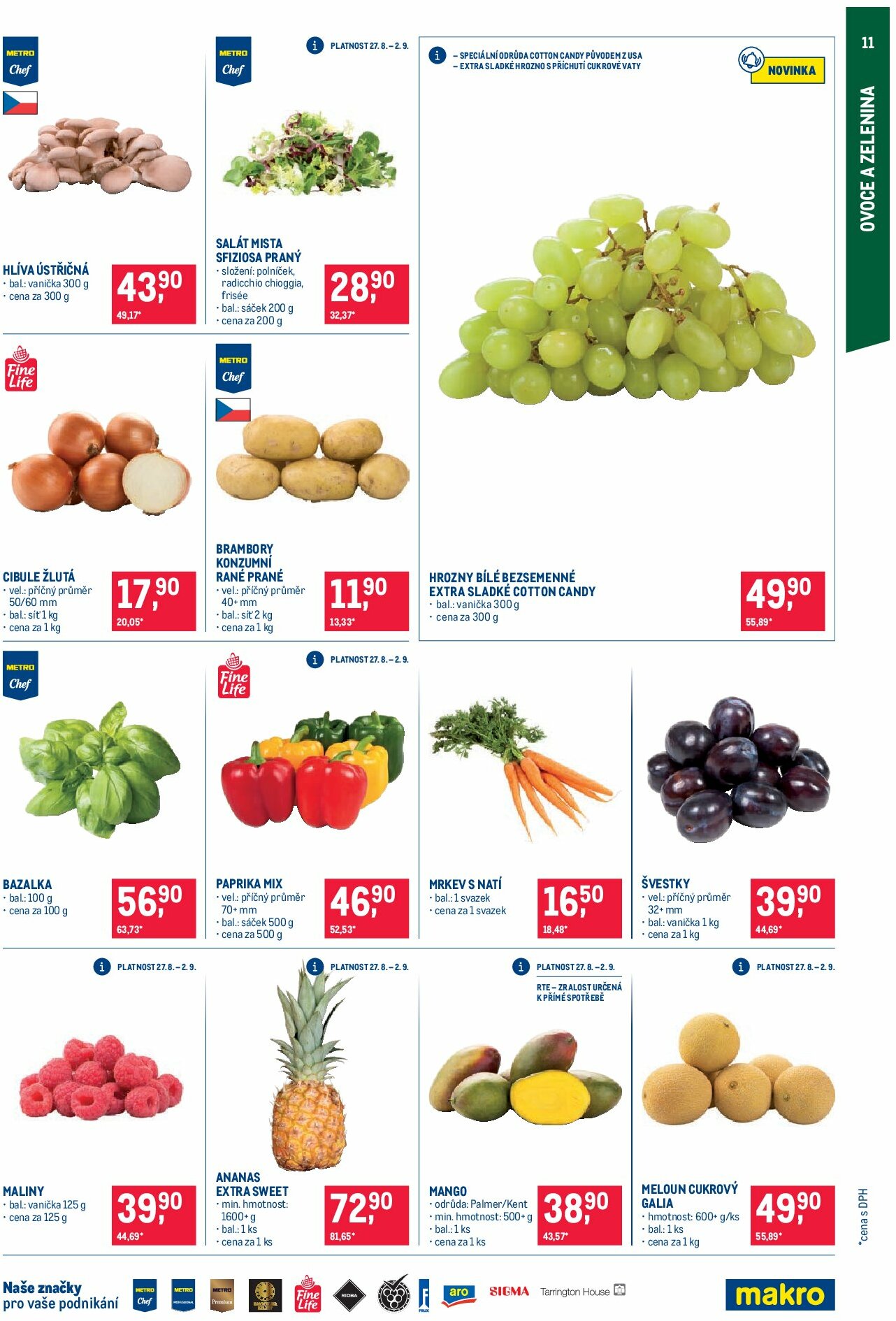 makro - Leták Makro - Pro milovníky jídla od 27.08. do 09.09. - page: 11