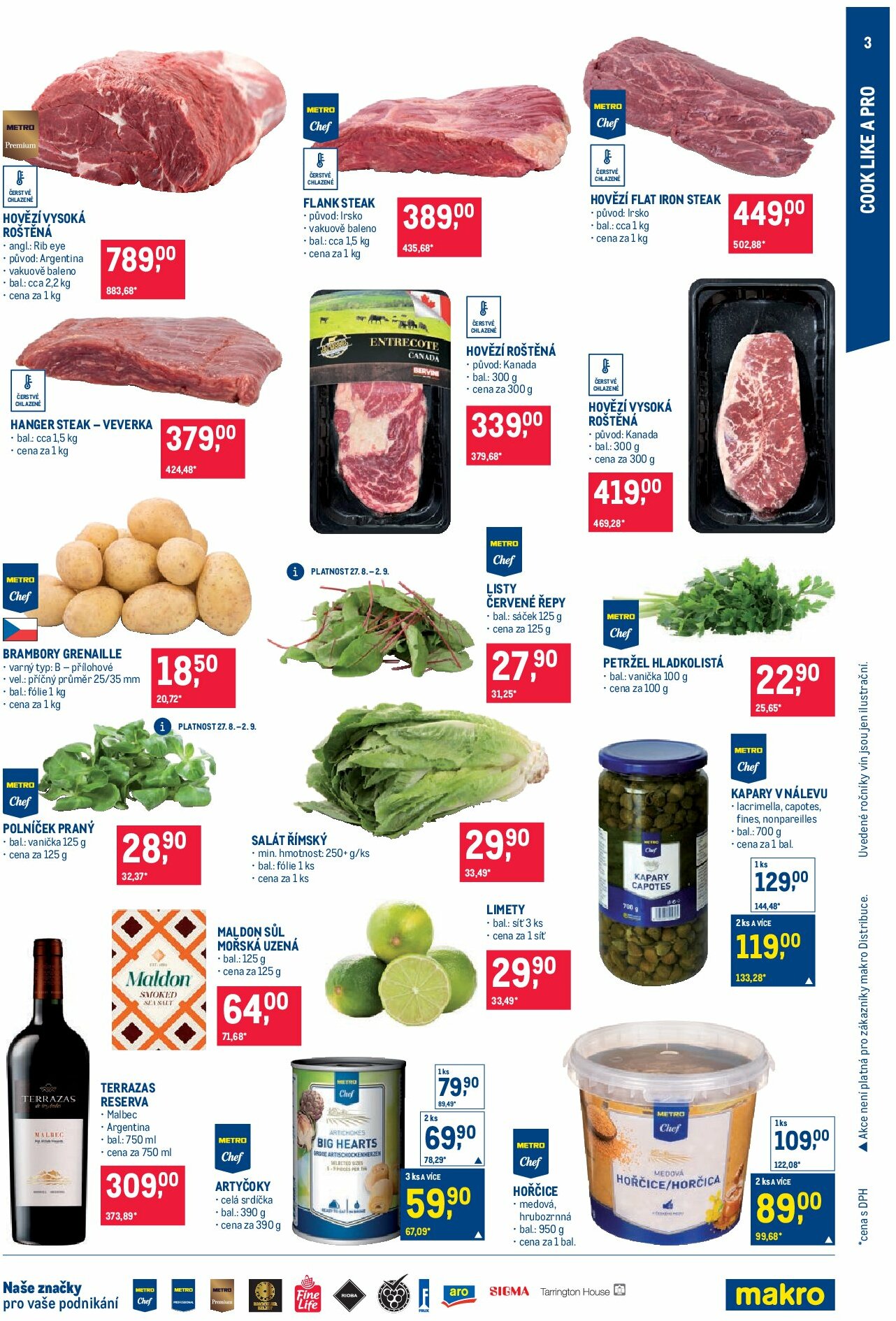 makro - Leták Makro - Pro milovníky jídla od 27.08. do 09.09. - page: 3