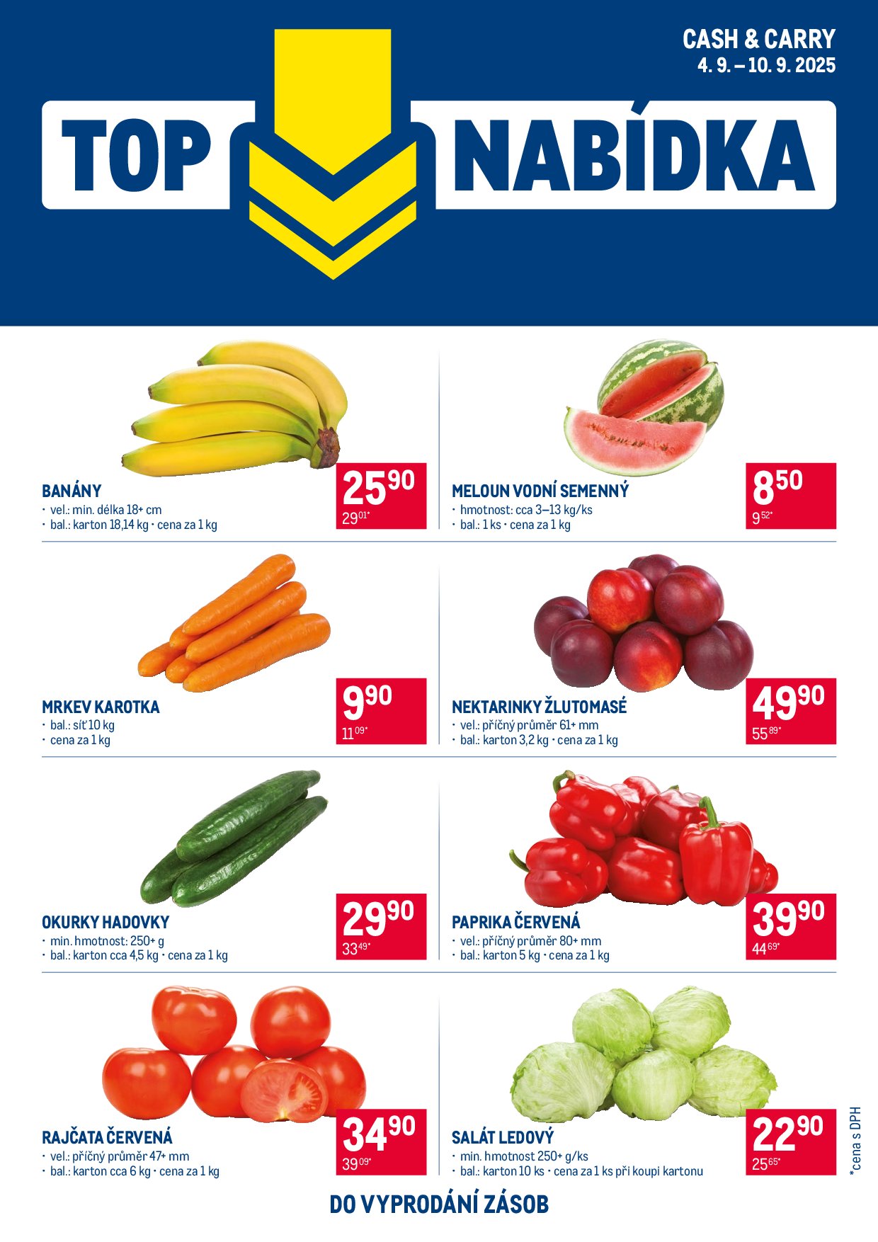 makro - Leták Makro - TOP ovoce a zelenina od 04.09. do 10.09.