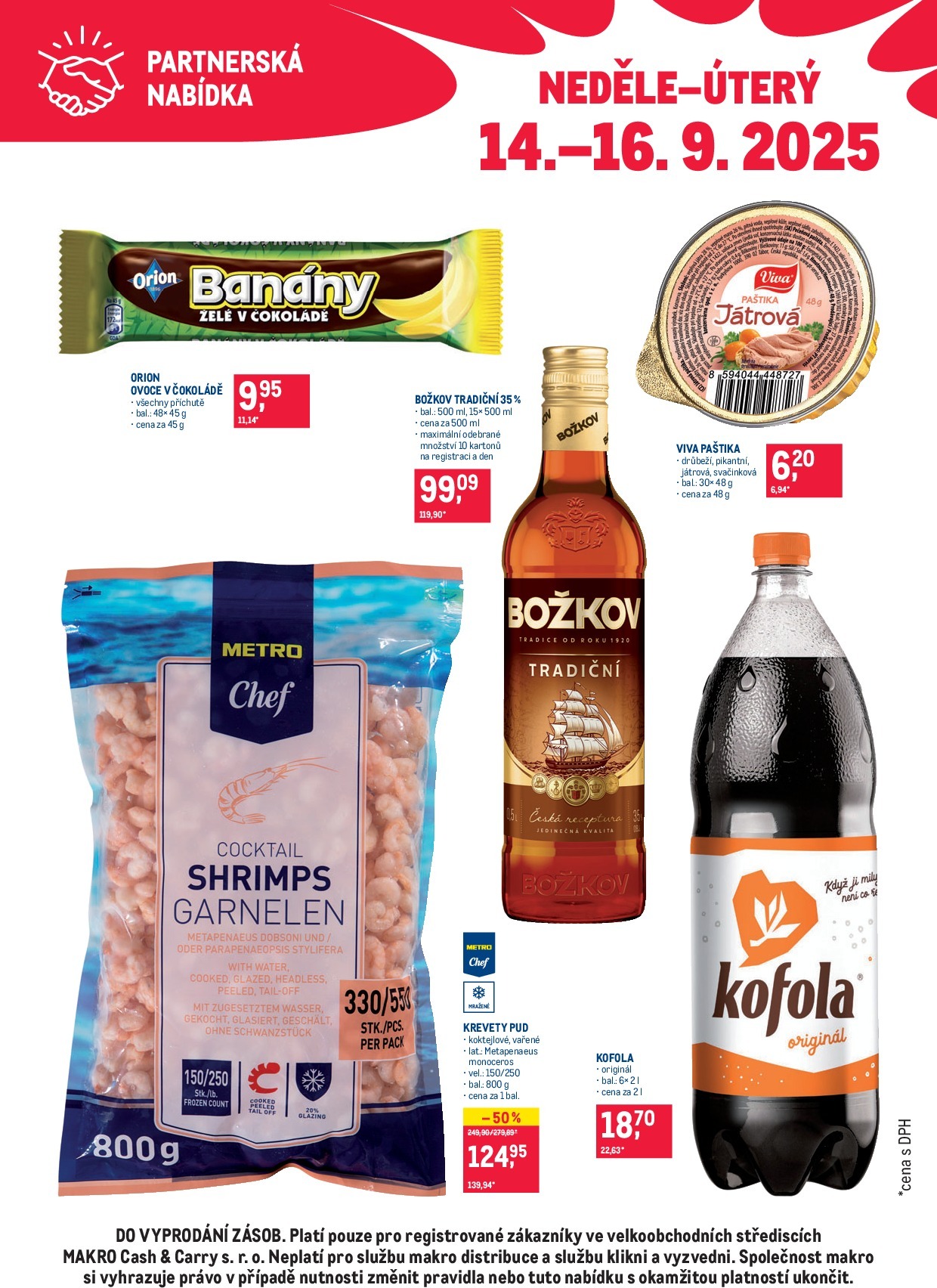 makro - Leták Makro - Partnerská nabídka od 14.09. do 16.09.