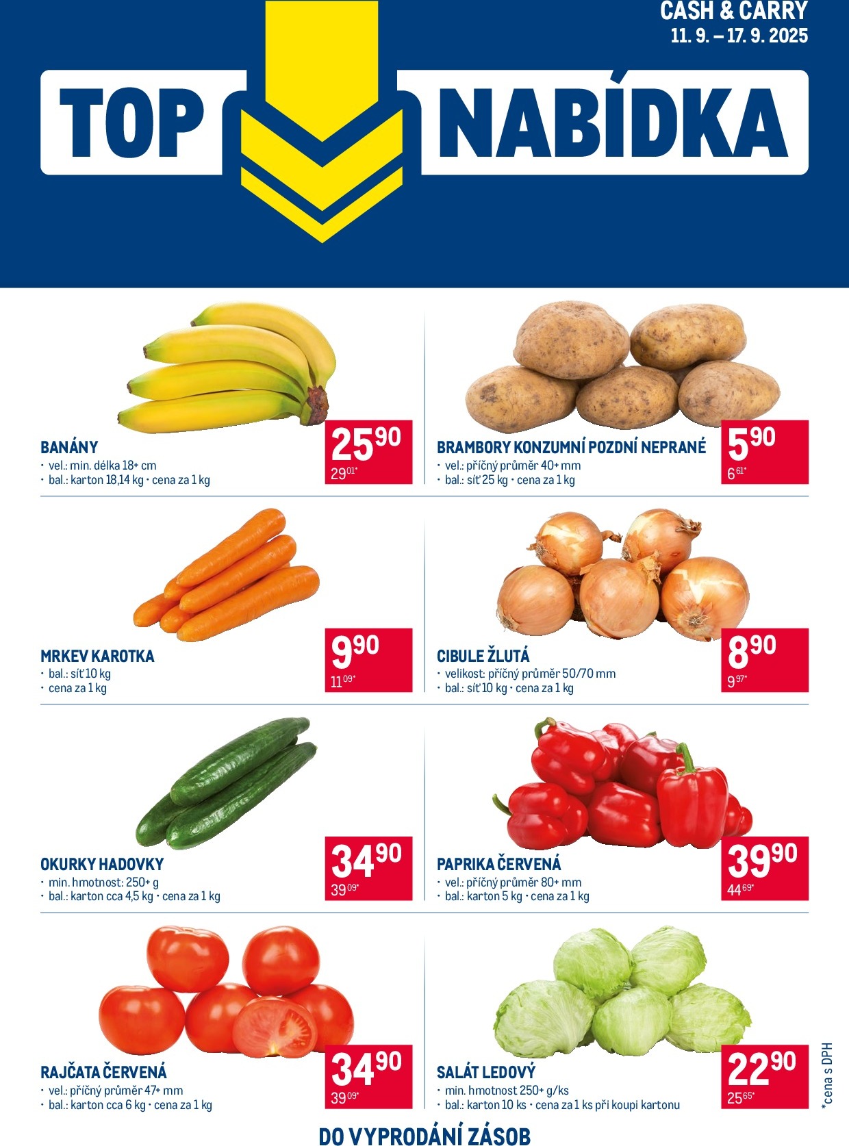 makro - Leták Makro - TOP ovoce a zelenina od 11.09. do 17.09.