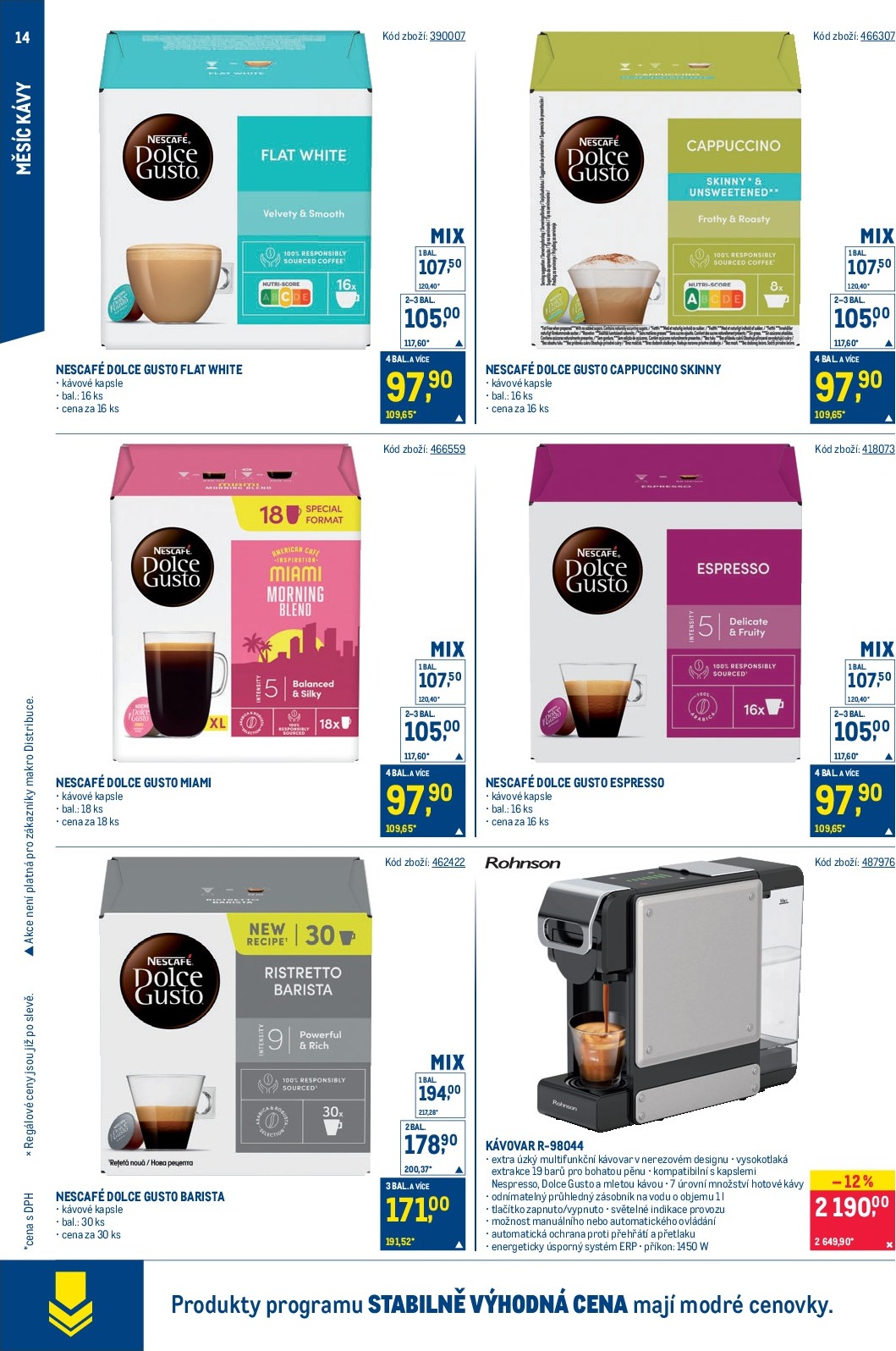 makro - Leták Makro - Měsíc kávy od 10.09. do 07.10. - page: 14