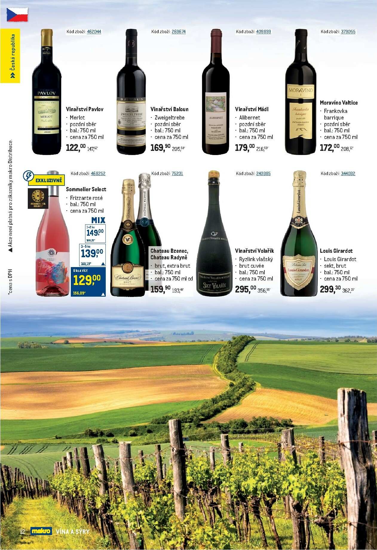 makro - Leták Makro - Vína a sýry od 24.09. do 21.10. - page: 12