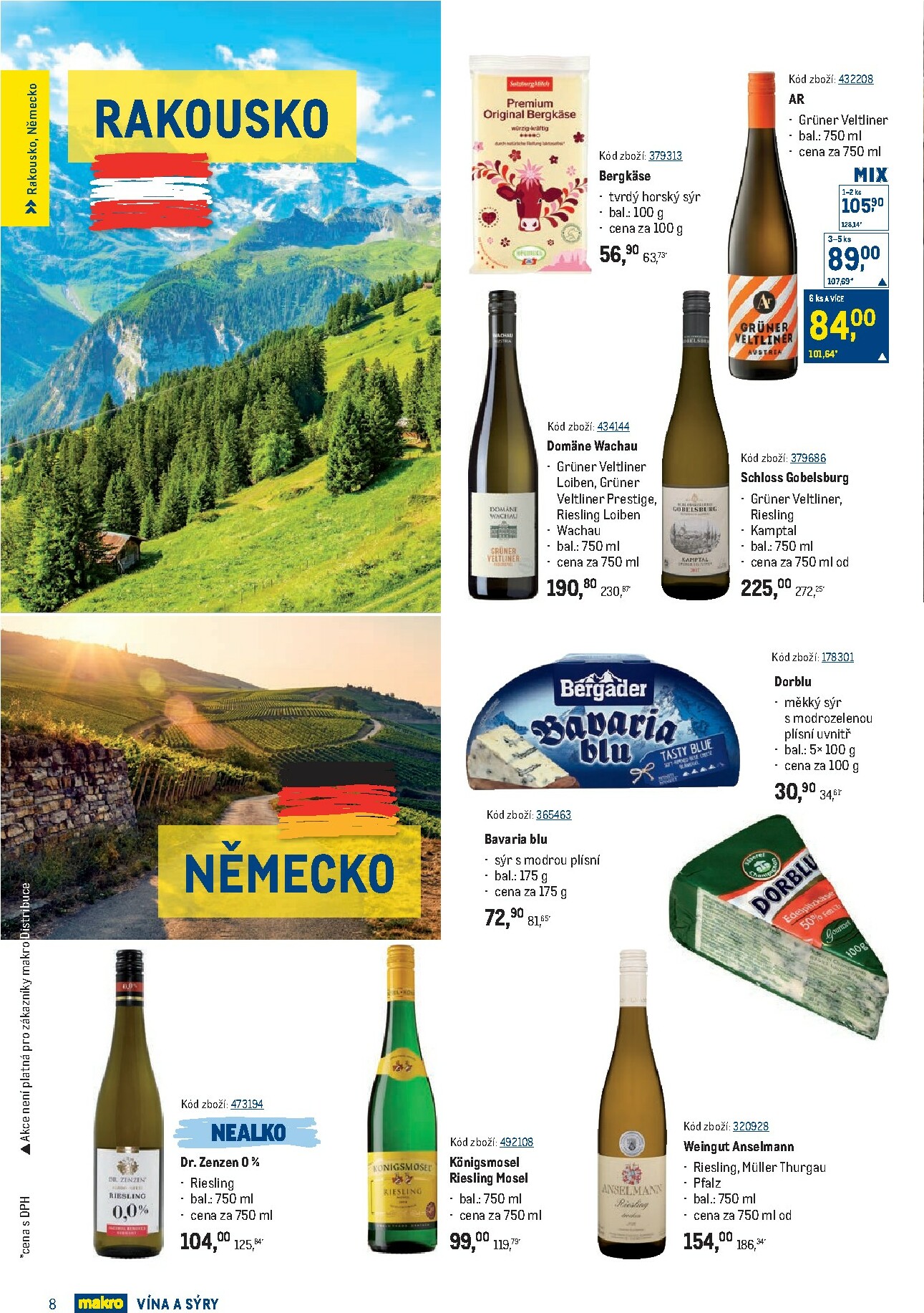 makro - Leták Makro - Vína a sýry od 24.09. do 21.10. - page: 8