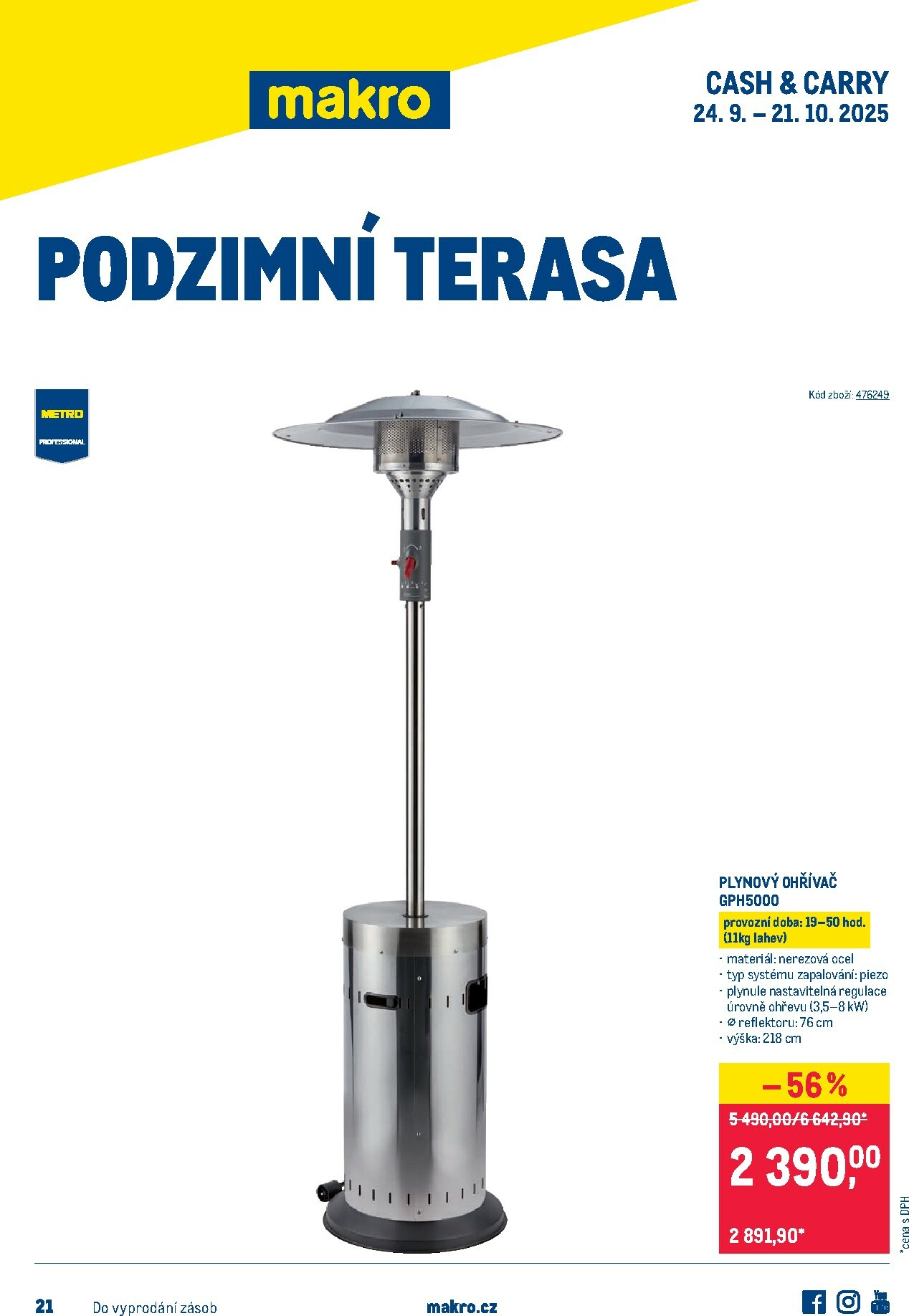 makro - Leták Makro - Podzimní terasa od 24.09. do 21.10.