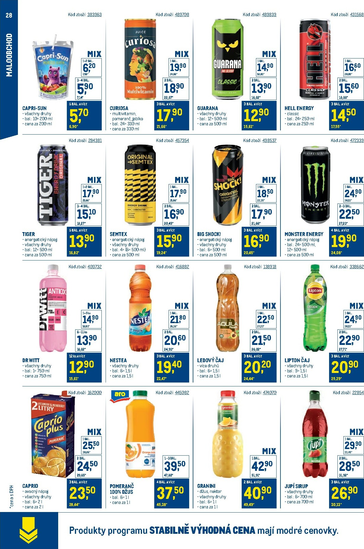 makro - Leták Makro - Stabilně výhodná cena - maloobchod od 24.09. do 18.11. - page: 28