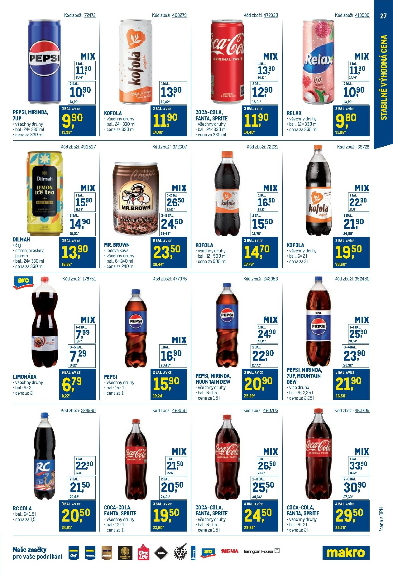 makro - Leták Makro - Stabilně výhodná cena - maloobchod od 24.09. do 18.11. - page: 27